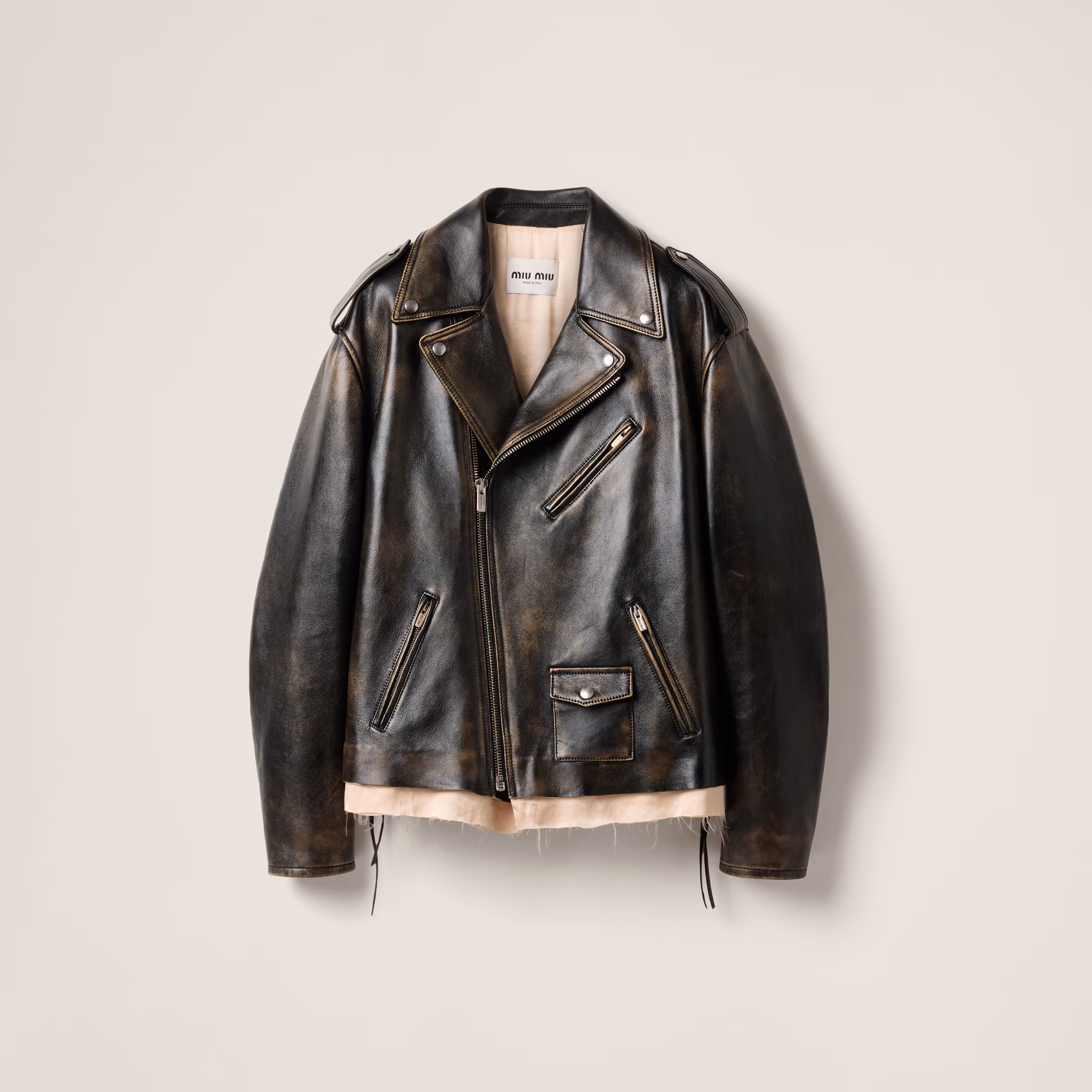 Nappa Leather Biker Jacket