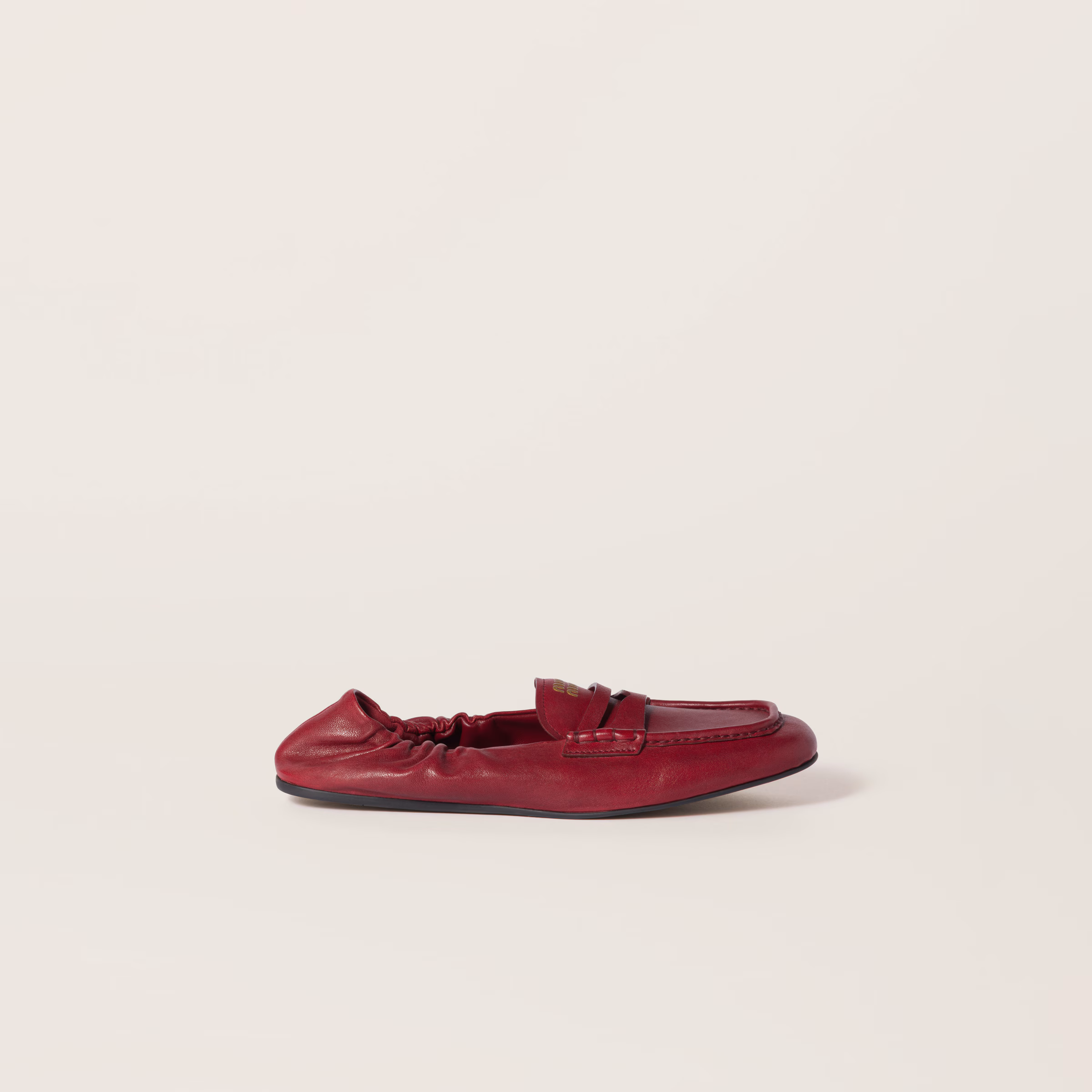Ruches Nappa Leather Loafers