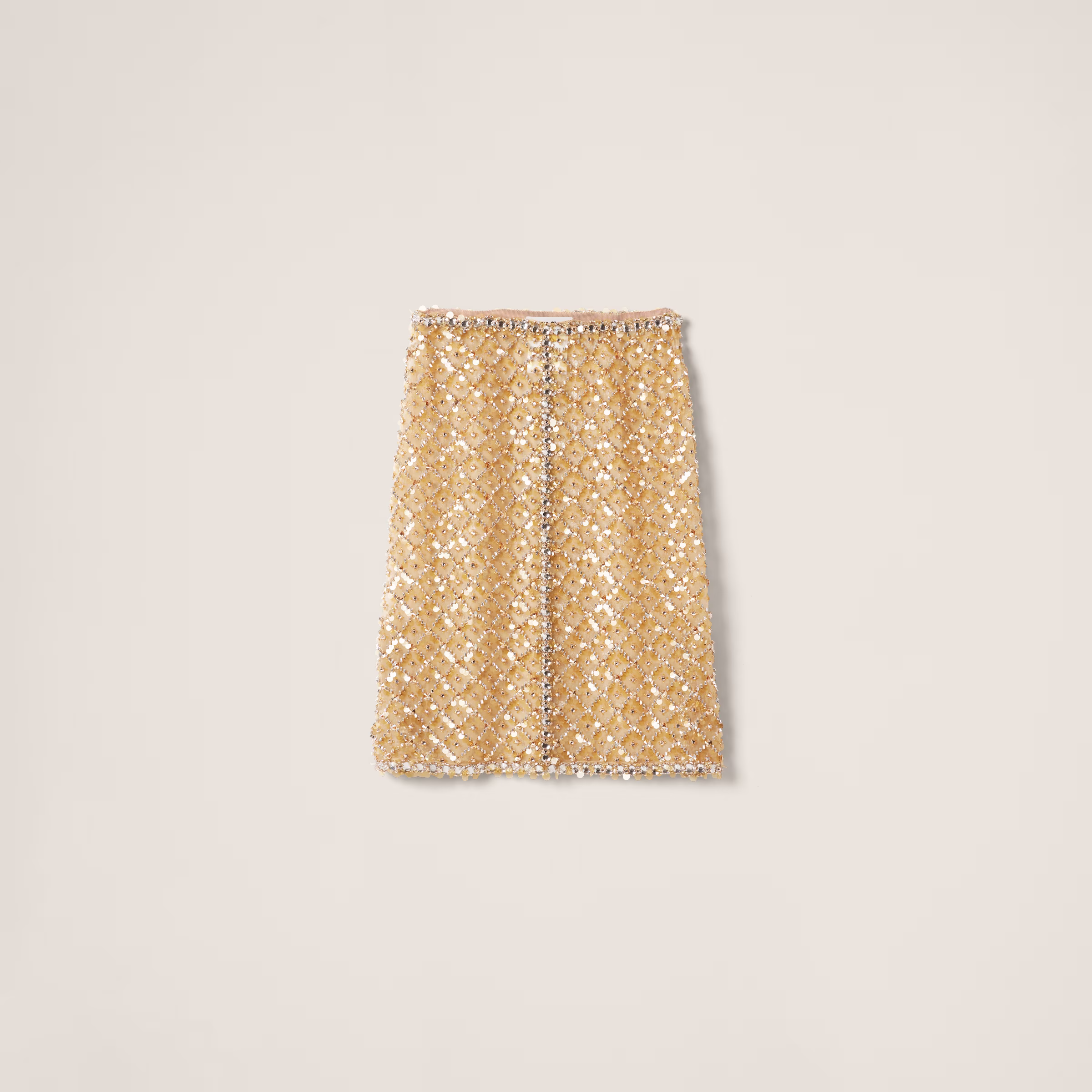 Embroidered Organza Skirt
