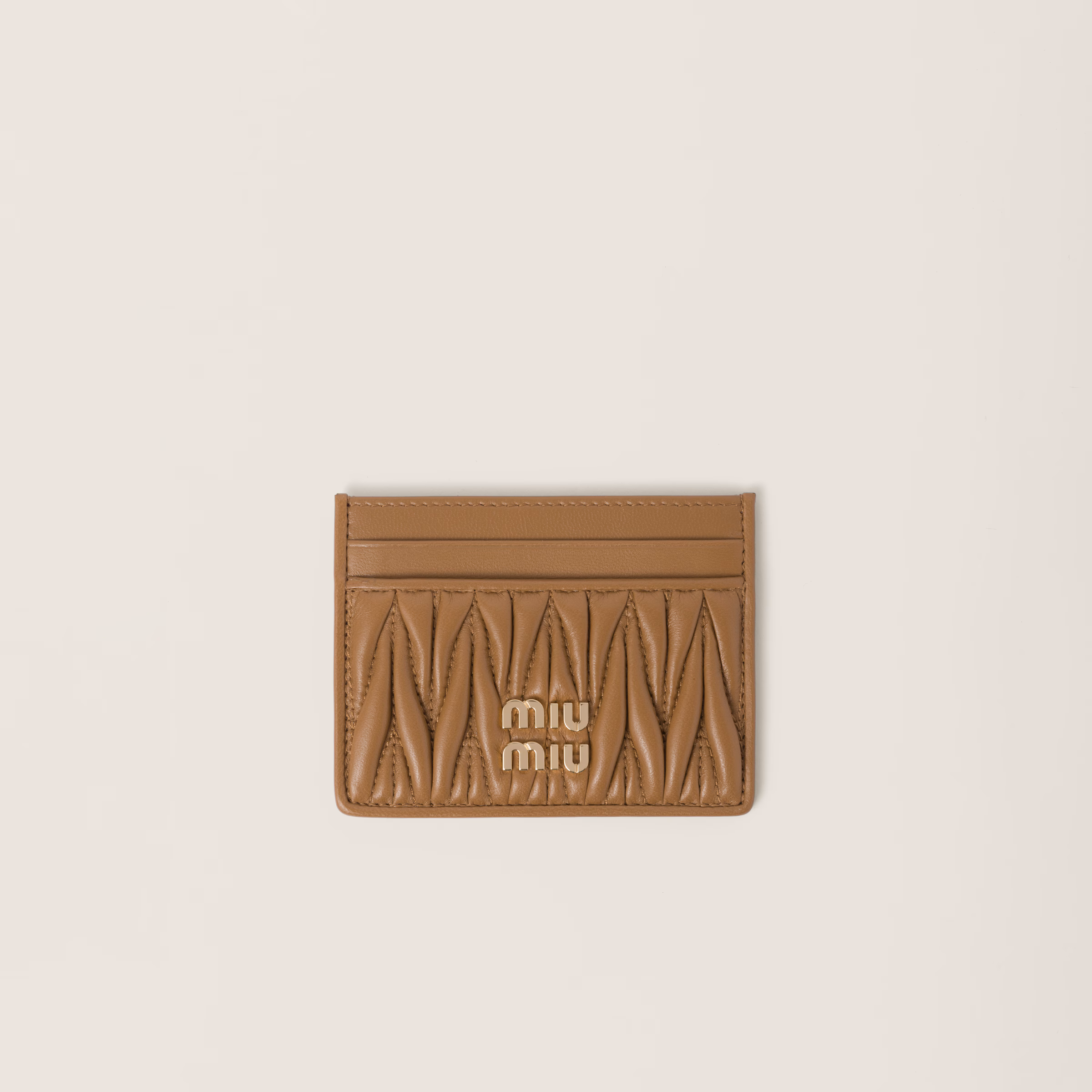 Matelassé Nappa Leather Card Holder