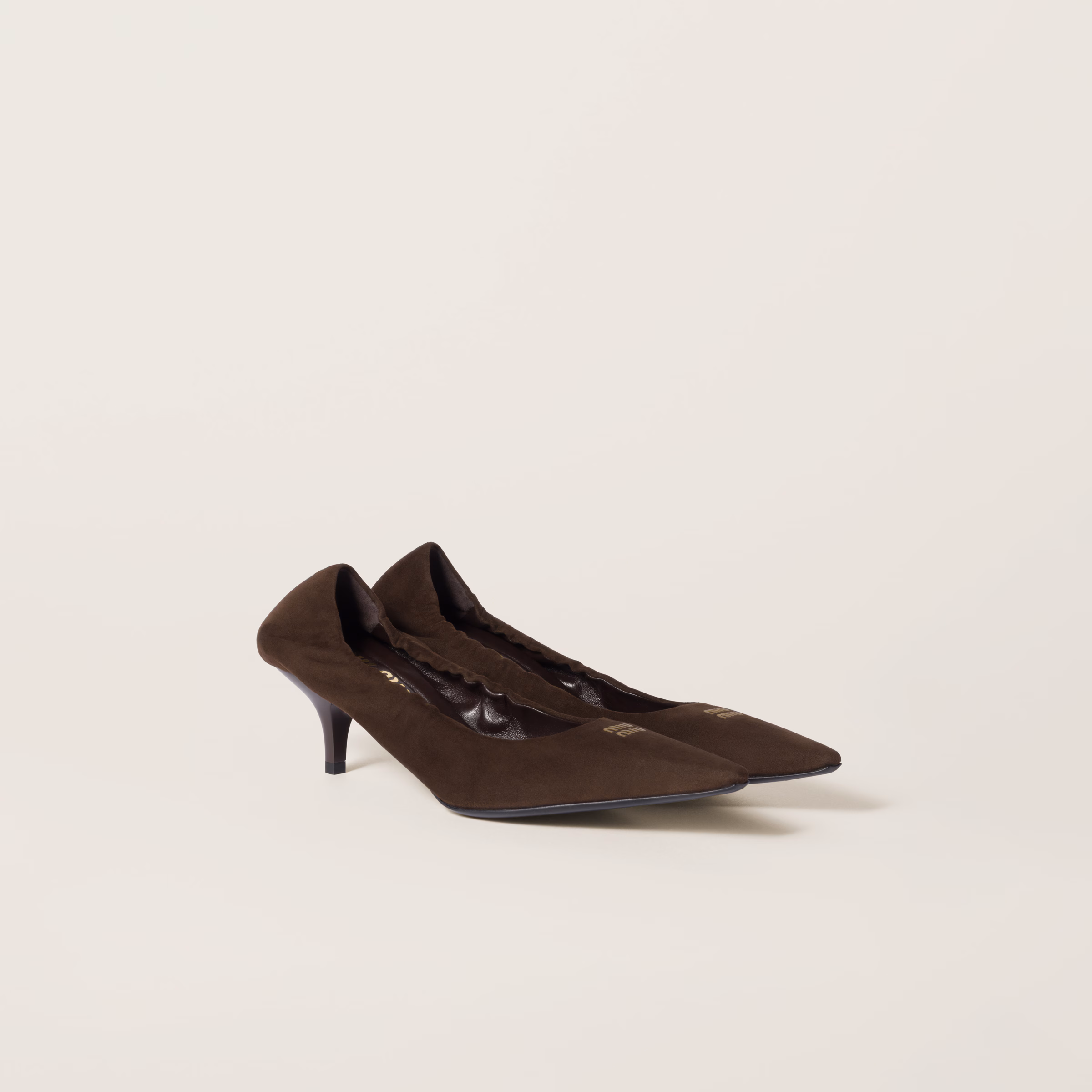Ruches Suede Pumps