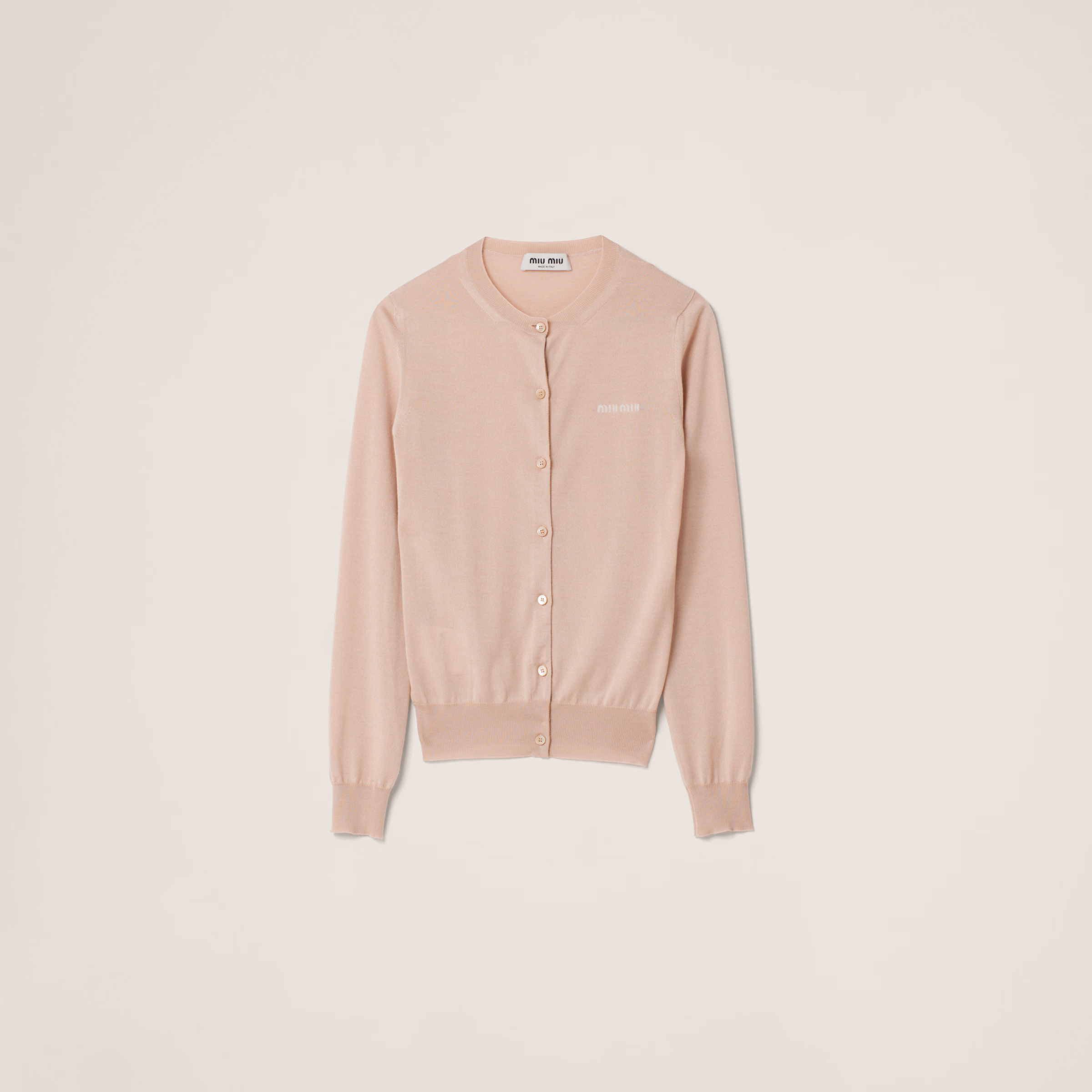 Cashmere And Silk Knit Cardigan