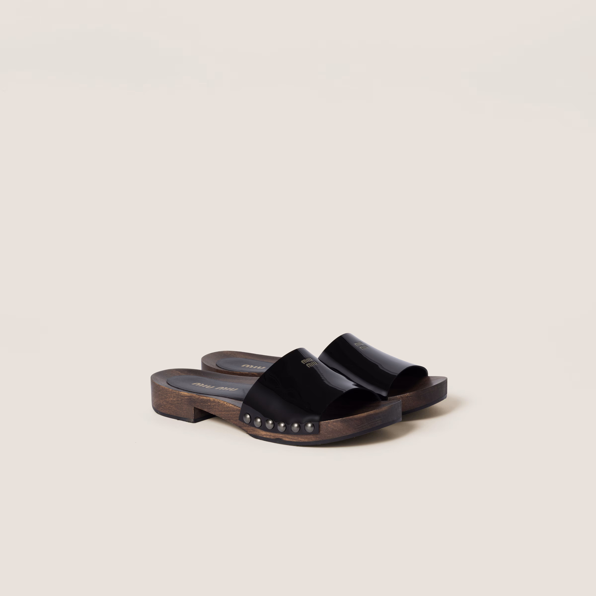 Patent Leather Clogs
