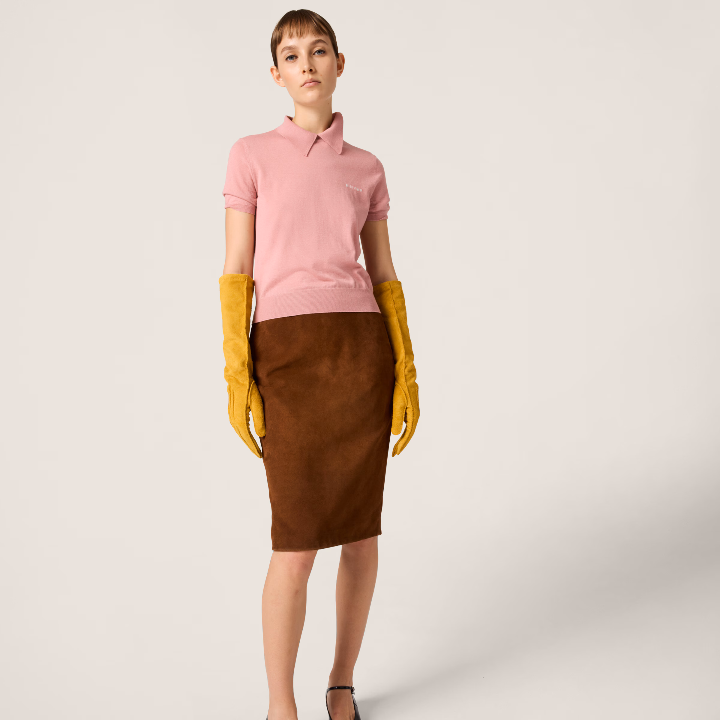 Silk And Cashmere Polo Shirt