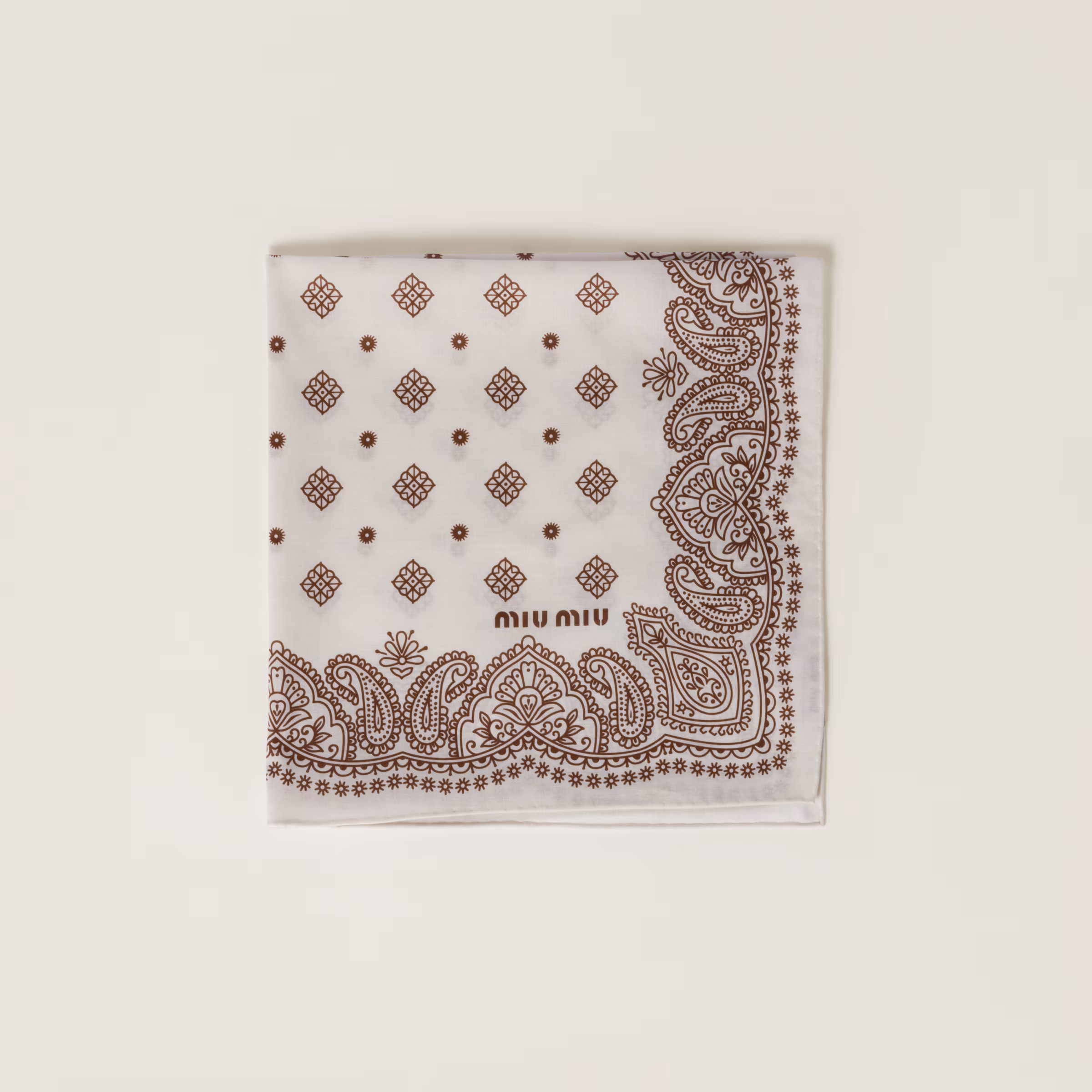Printed Poplin Scarf