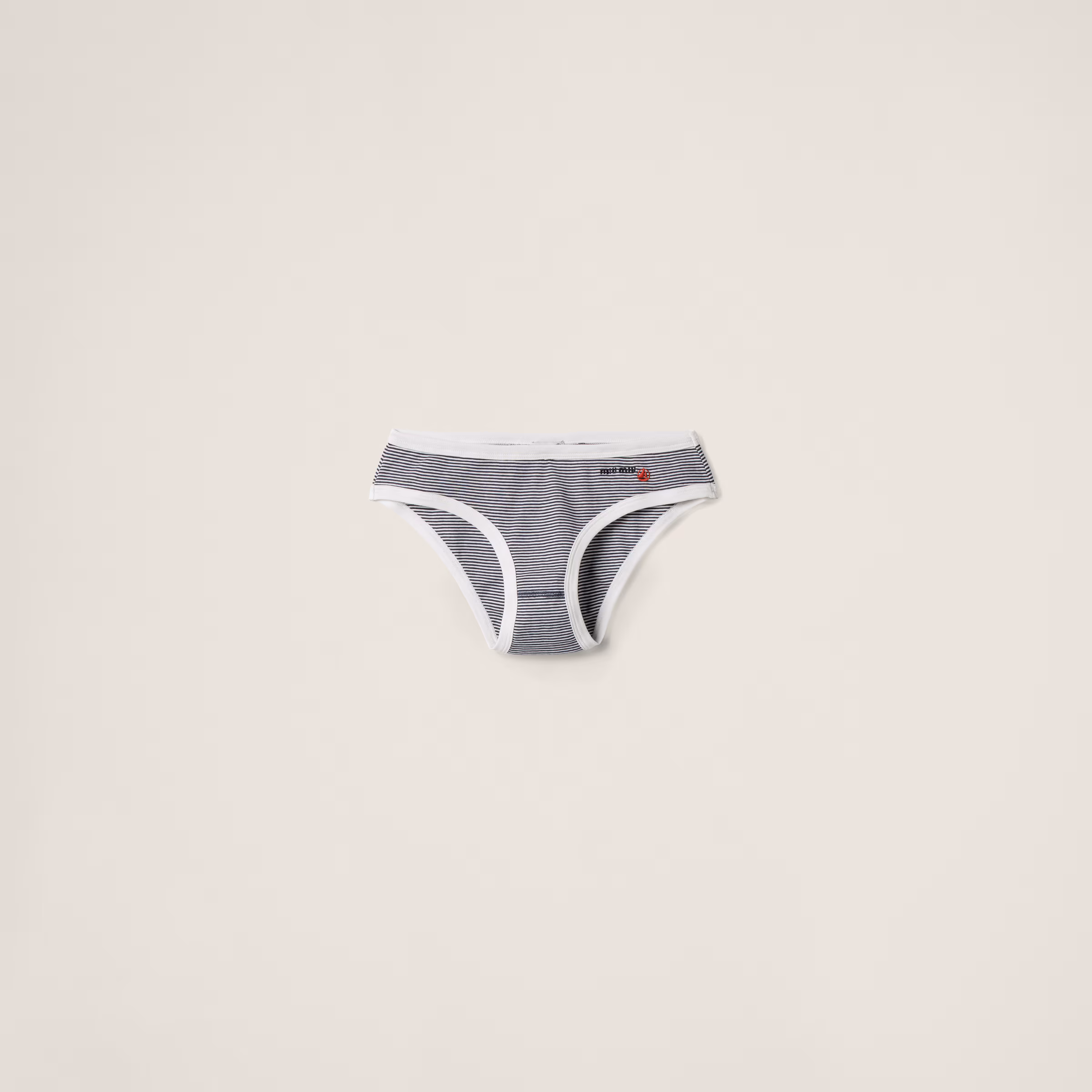 Petit Bateau X Miu Miu Ribbed Jersey Briefs