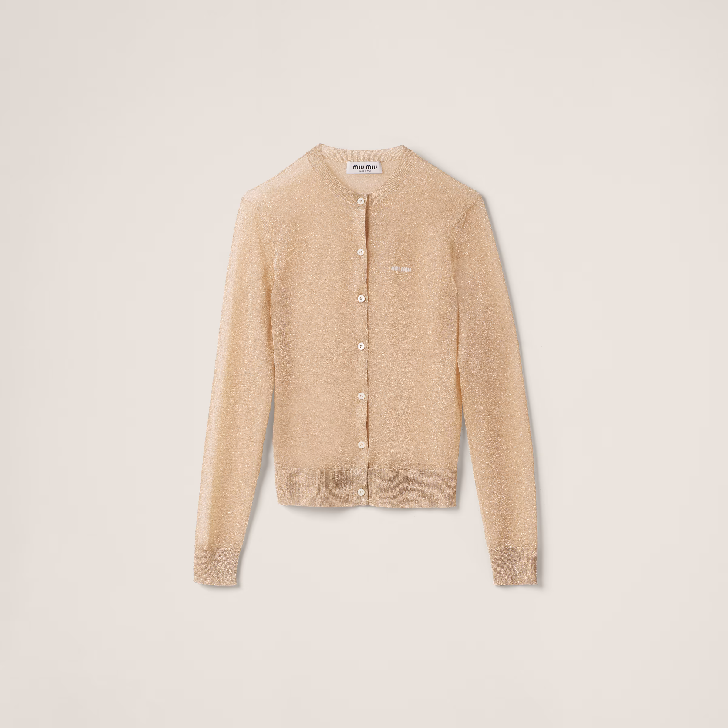 Lamé Knit Cardigan