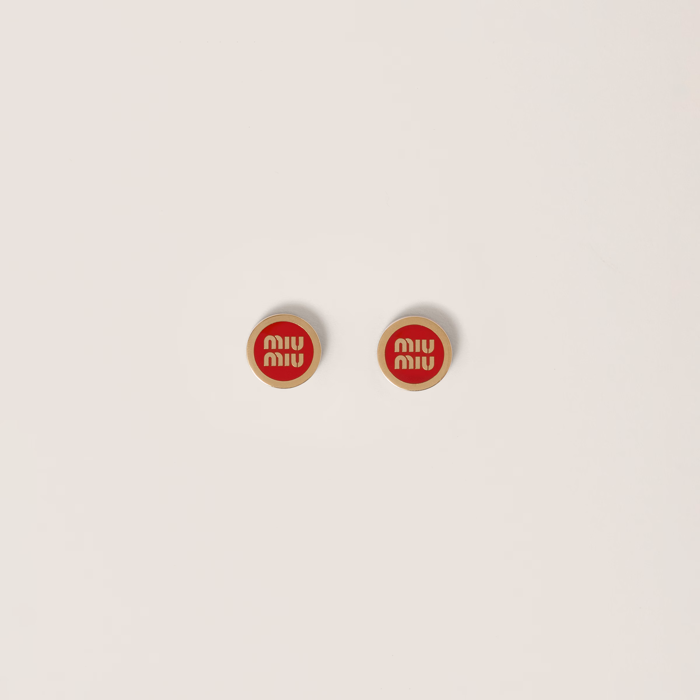 Enameled Metal Earrings