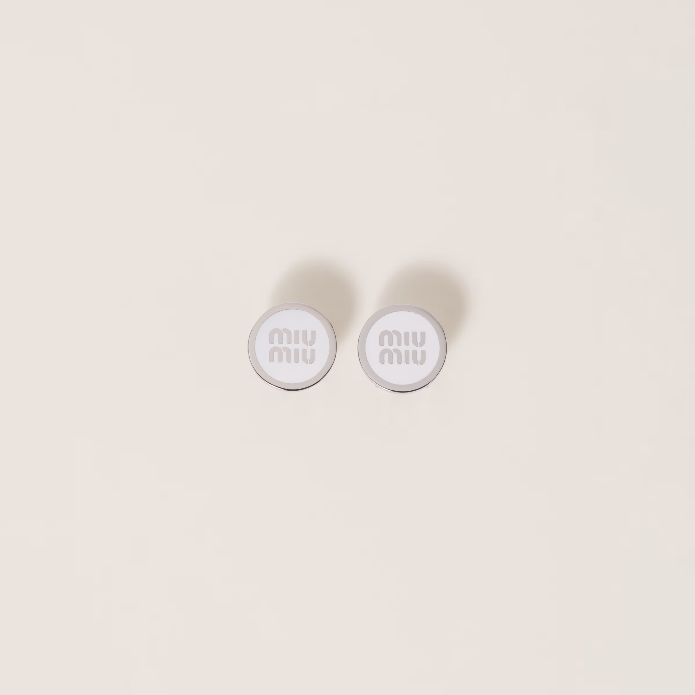 Enameled Metal Earrings