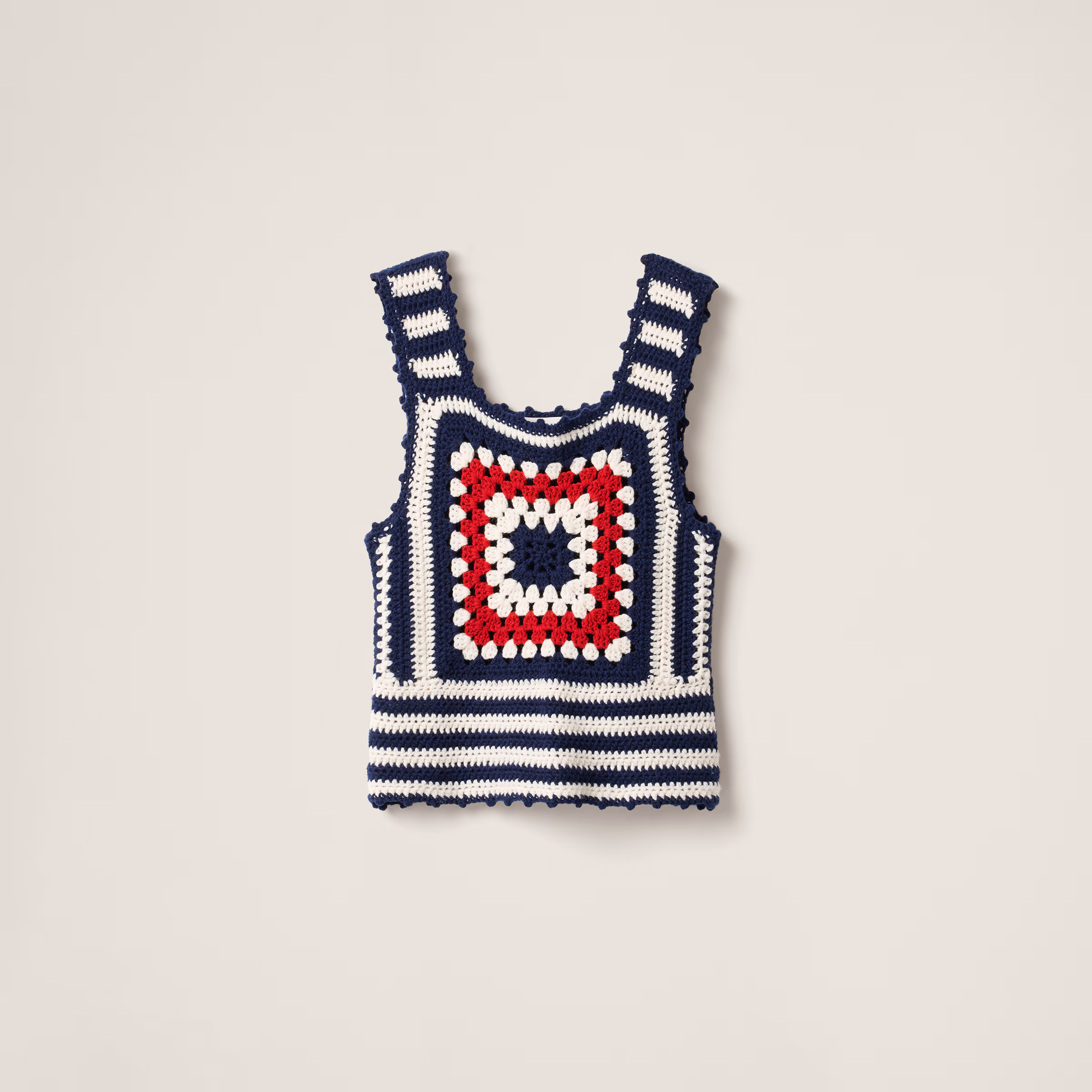 Crochet Cashmere Top