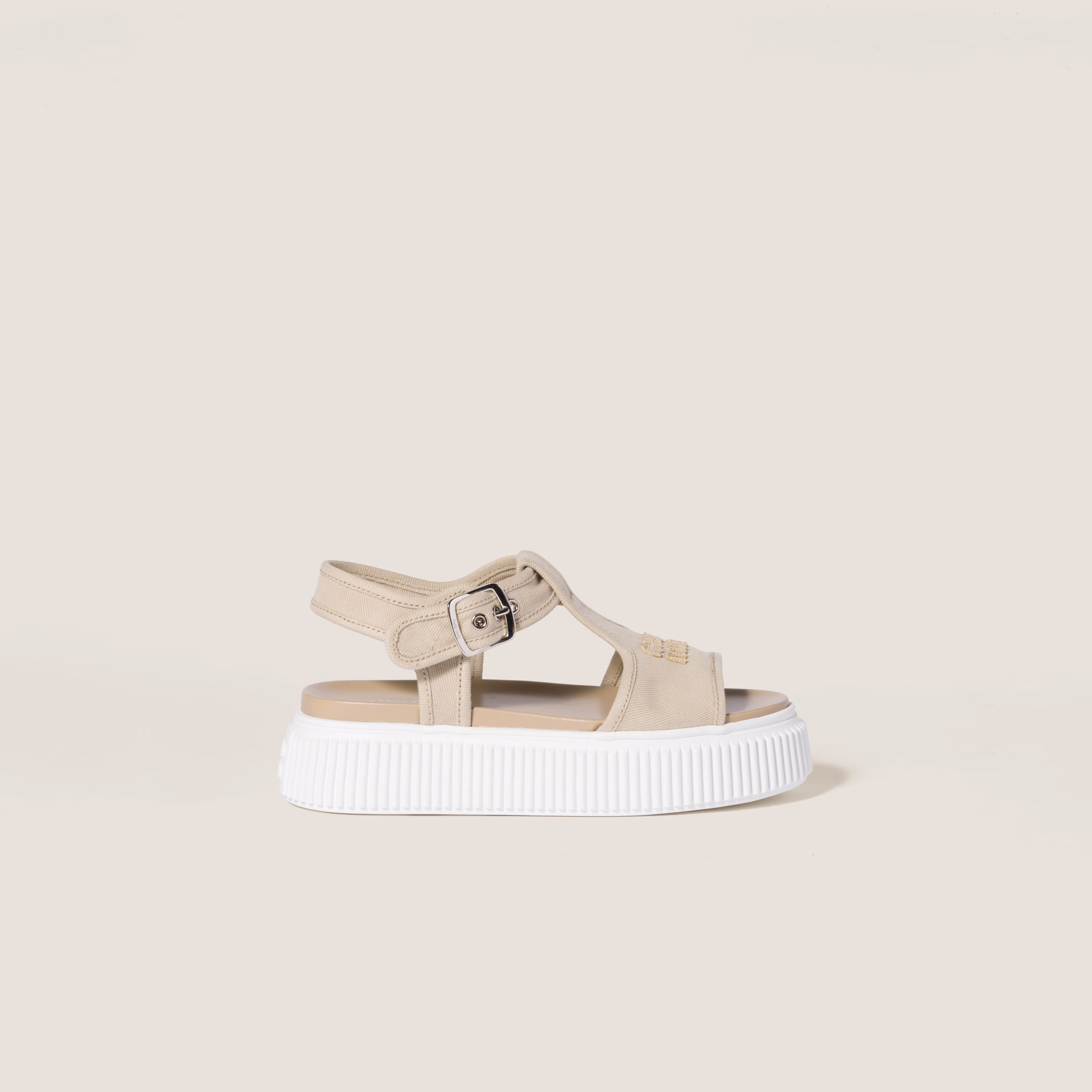 Denim Flatform Sandals