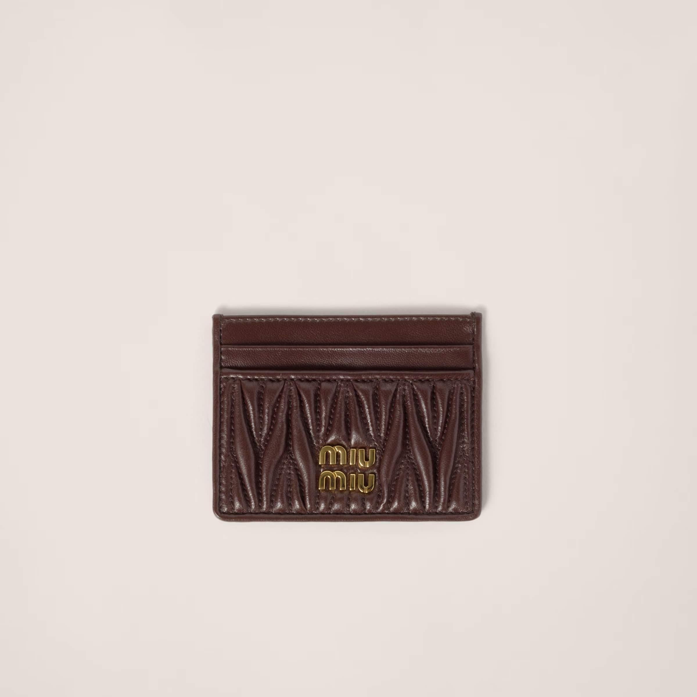 Matelassé Nappa Leather Card Holder