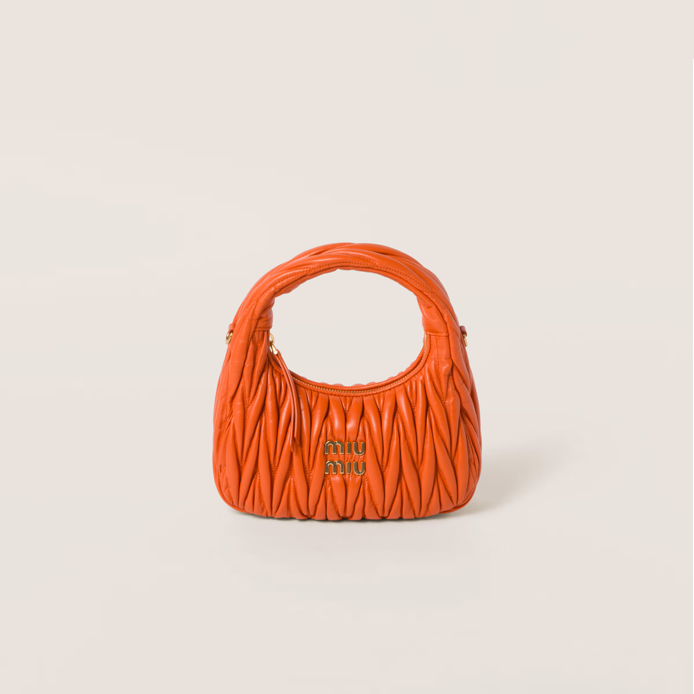 Wander Matelassé Nappa Leather Hobo Bag
