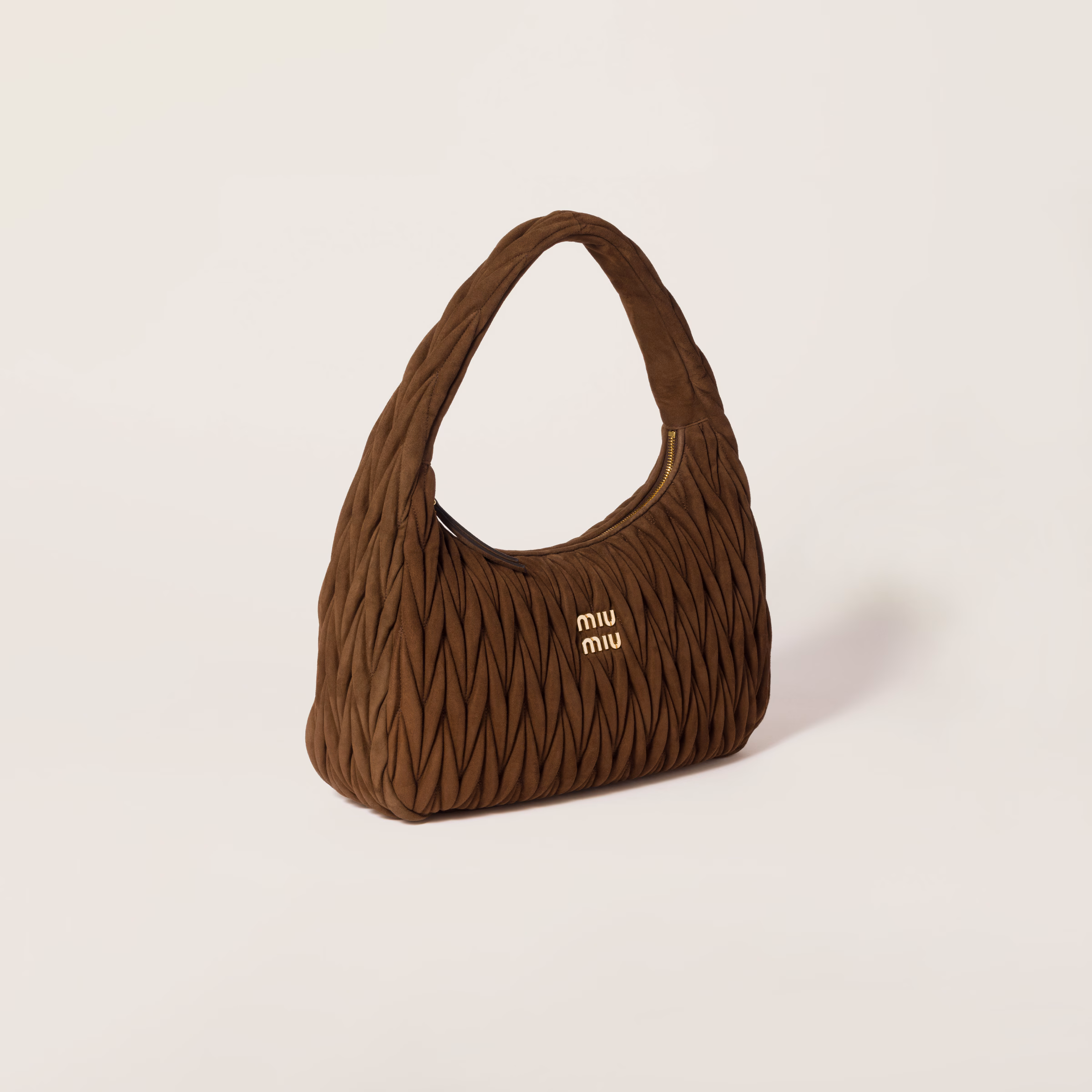Wander Matelassé Suede Bag