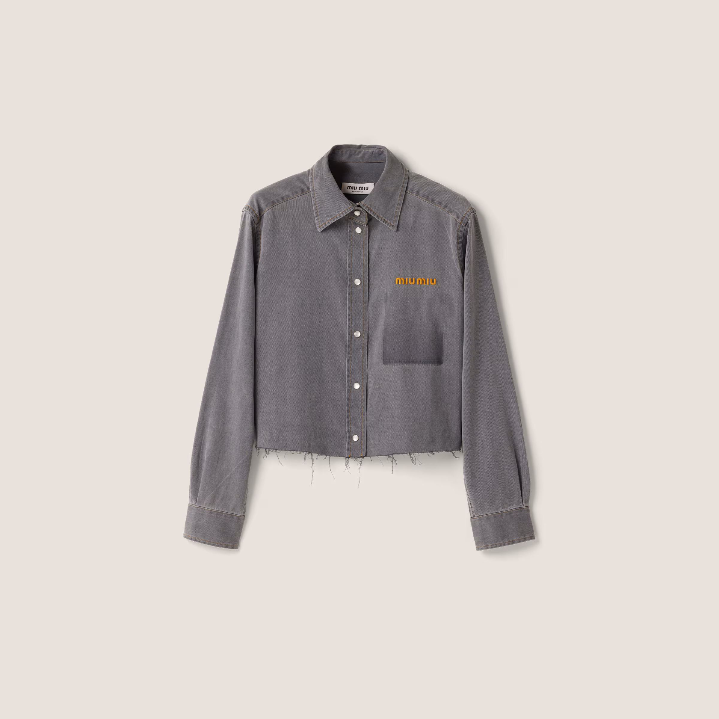 Cropped Chambray Shirt