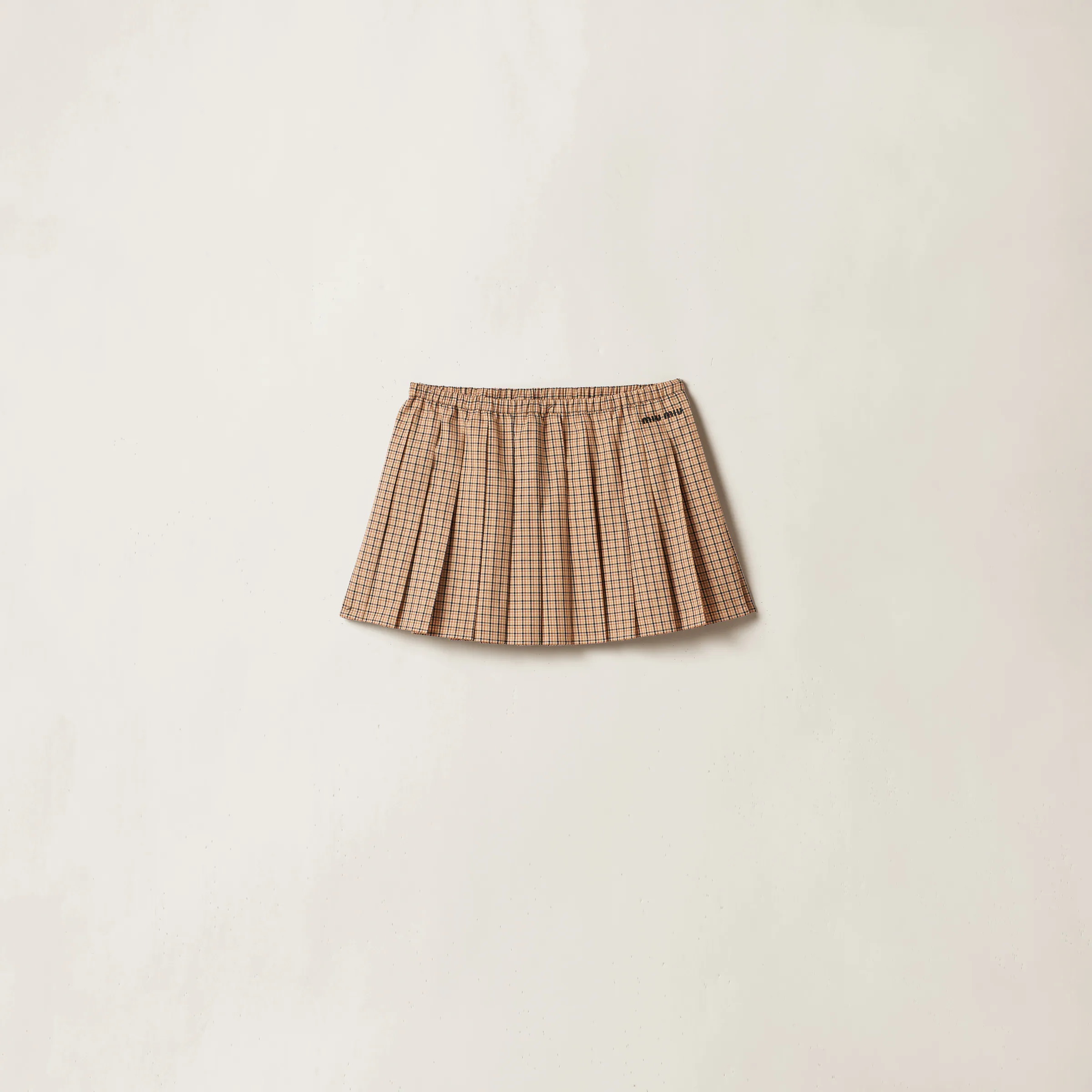 Checked Miniskirt