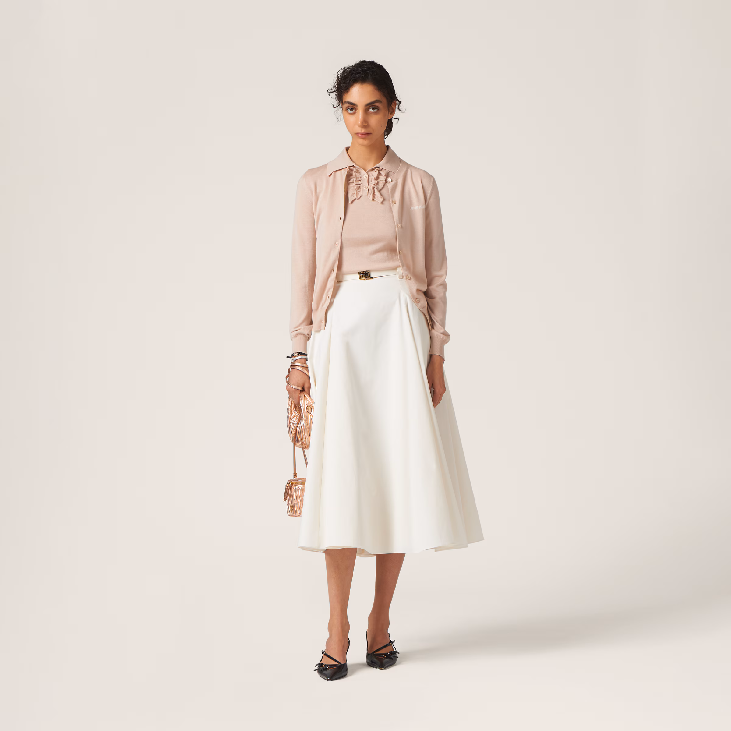 Cashmere And Silk Knit Cardigan