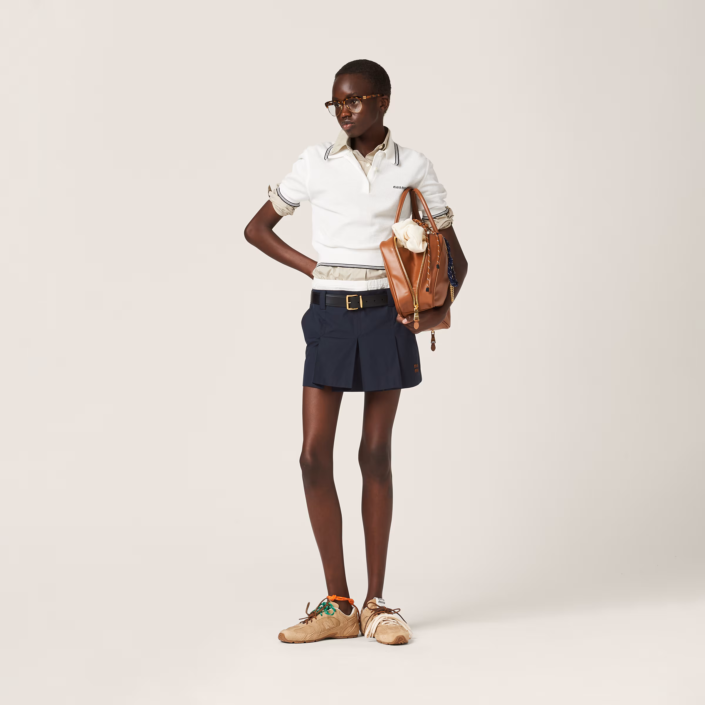 Panama Cotton Miniskirt