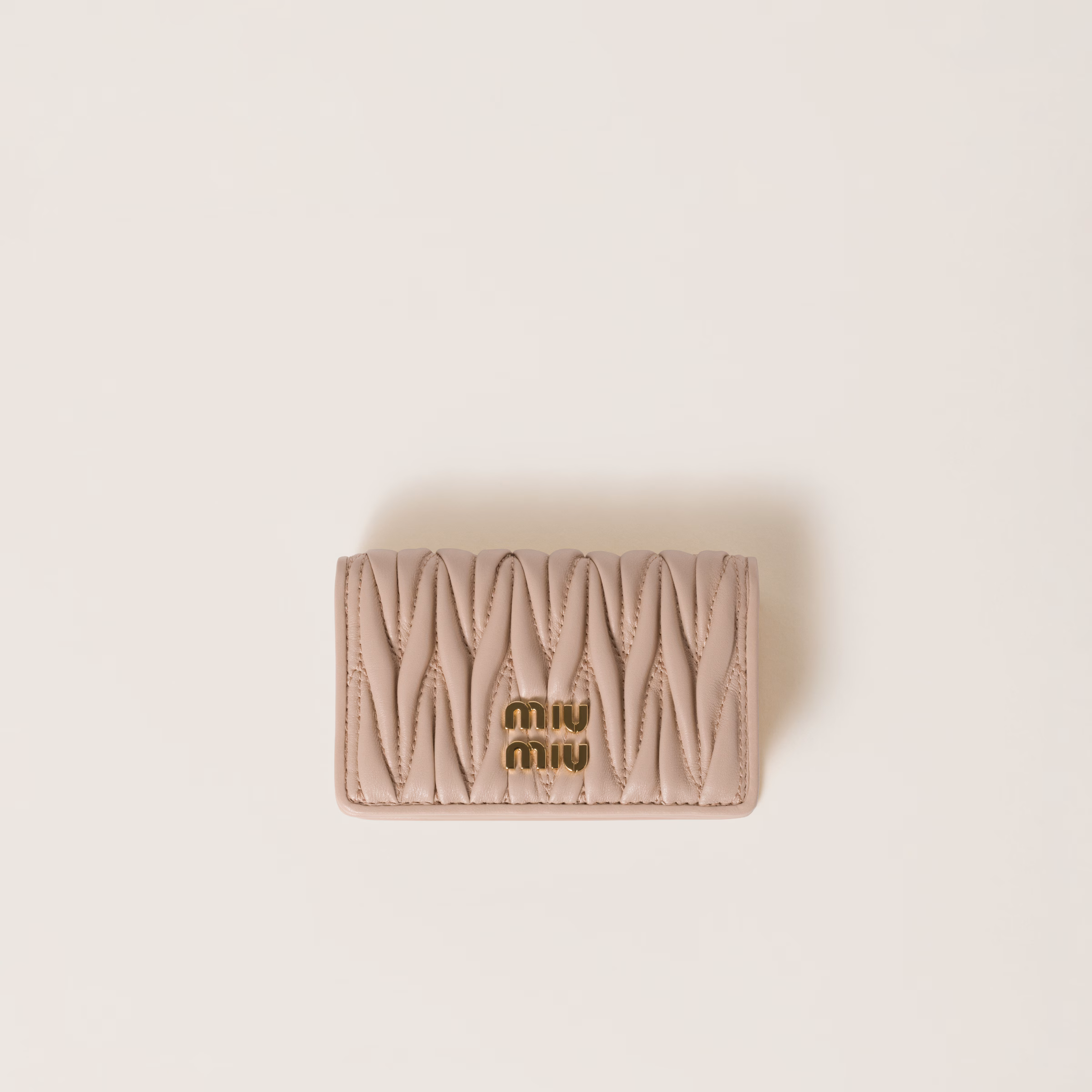 Matelassé Nappa Leather Card Holder