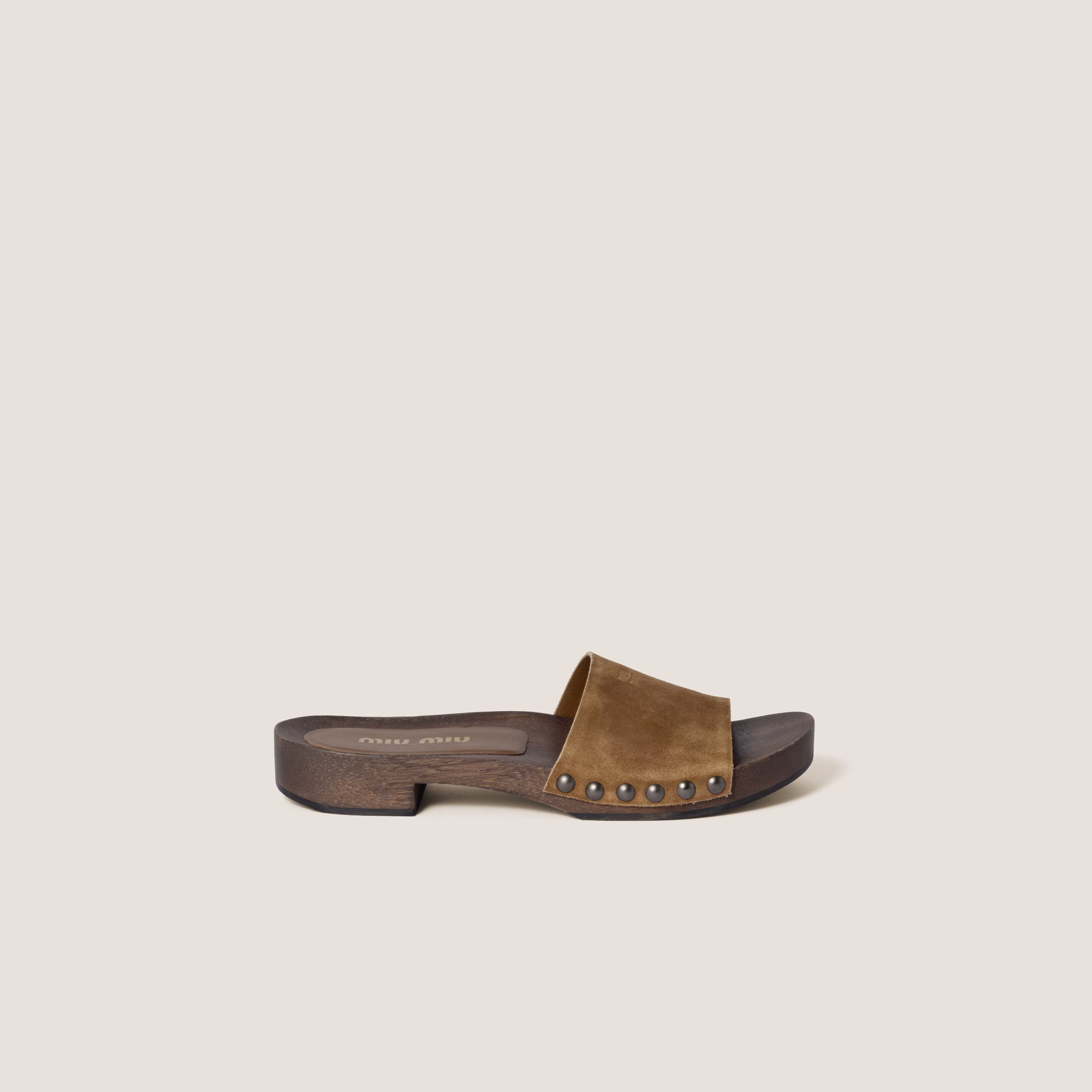 Faded Suede Clogs