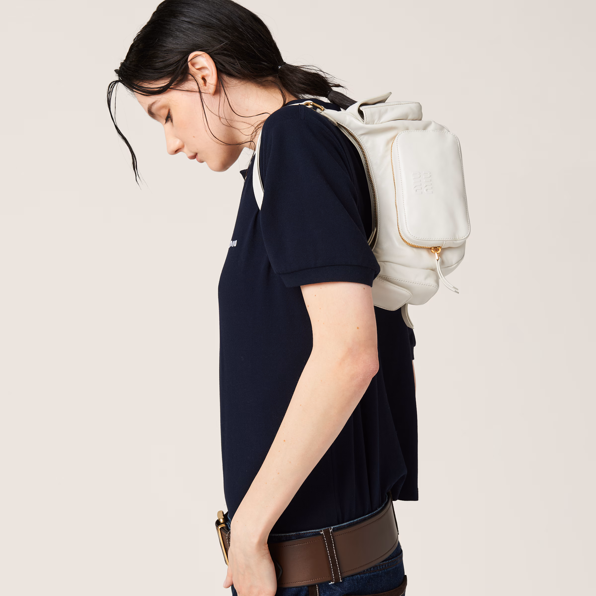 Nappa Leather Pocket Bag
