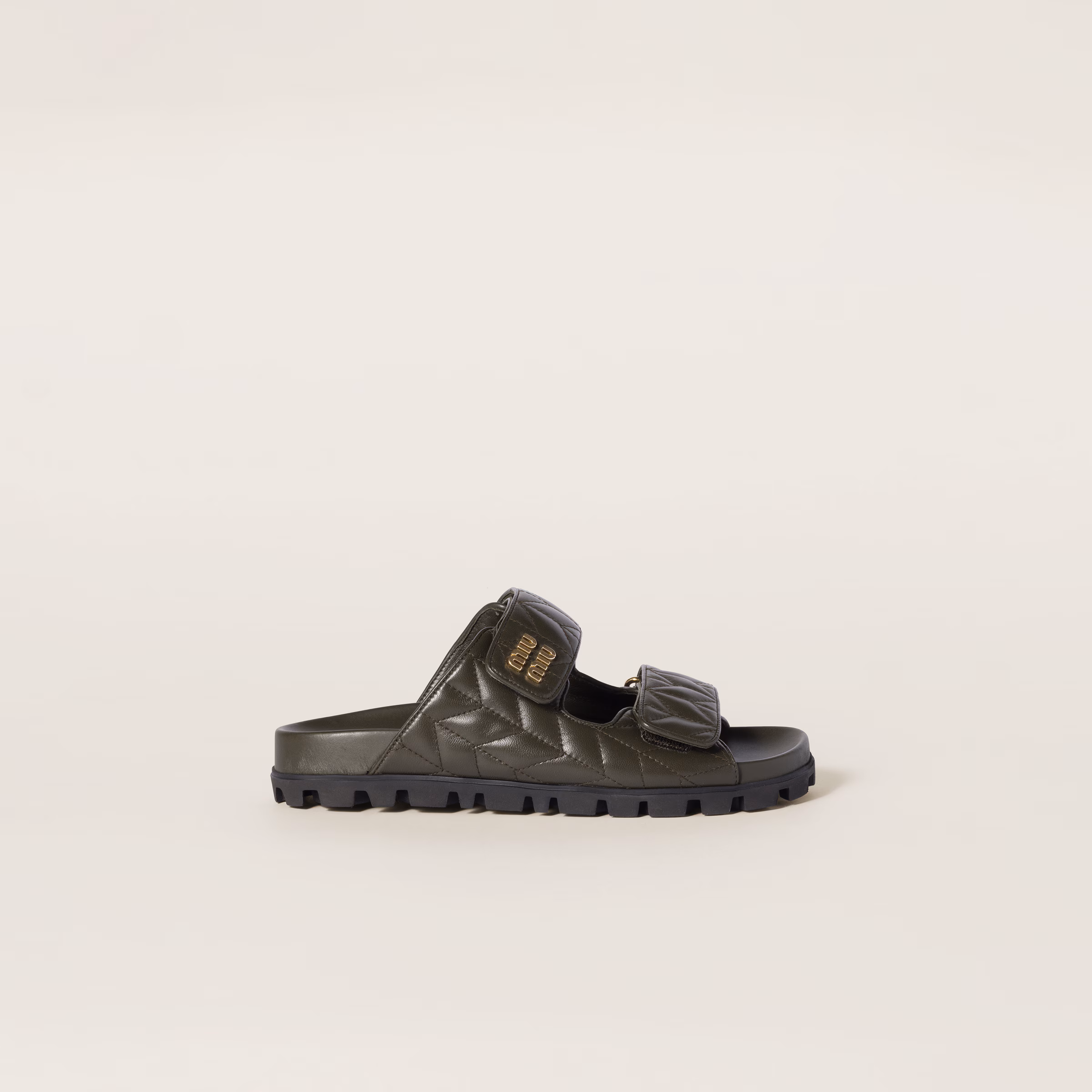 Matelassé Nappa Leather Slides