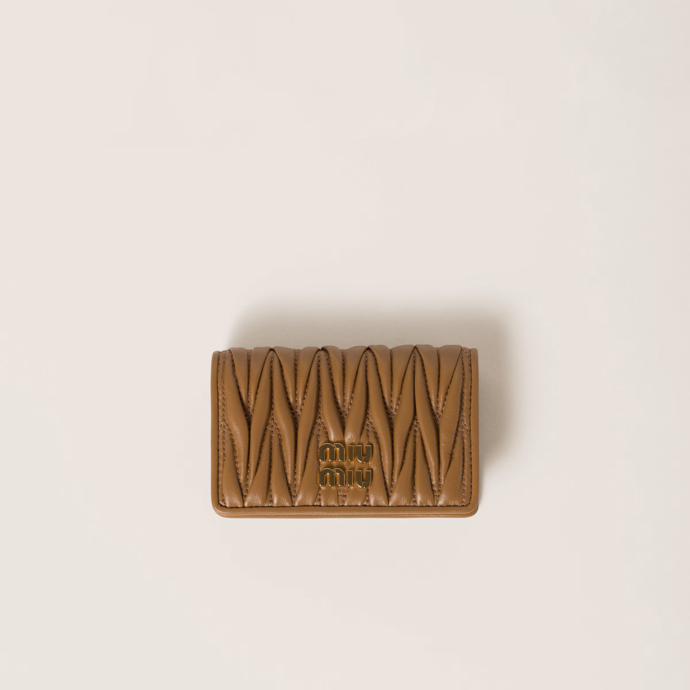 Matelassé Nappa Leather Card Holder