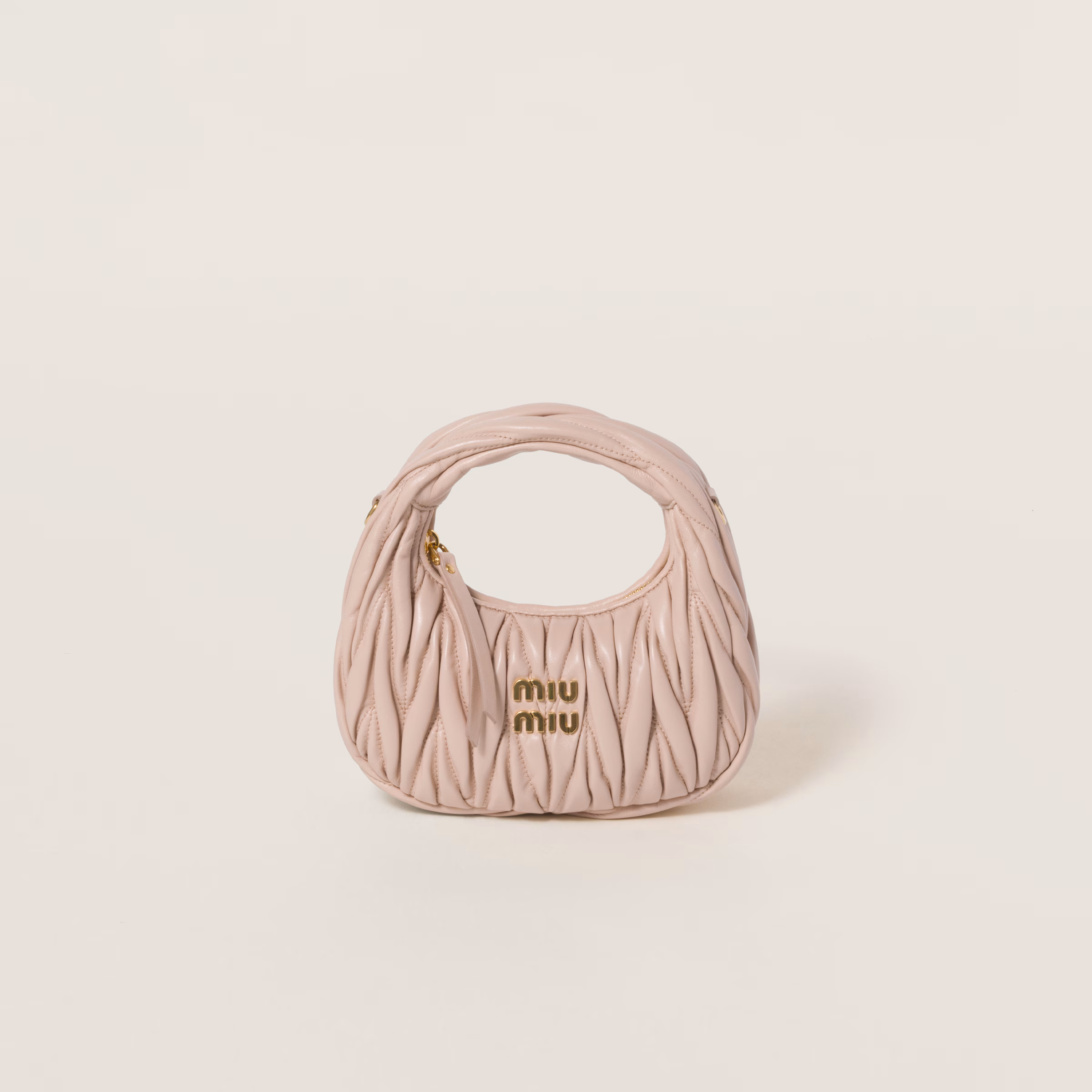 Wander Matelassé Nappa Leather Hobo Mini-Bag