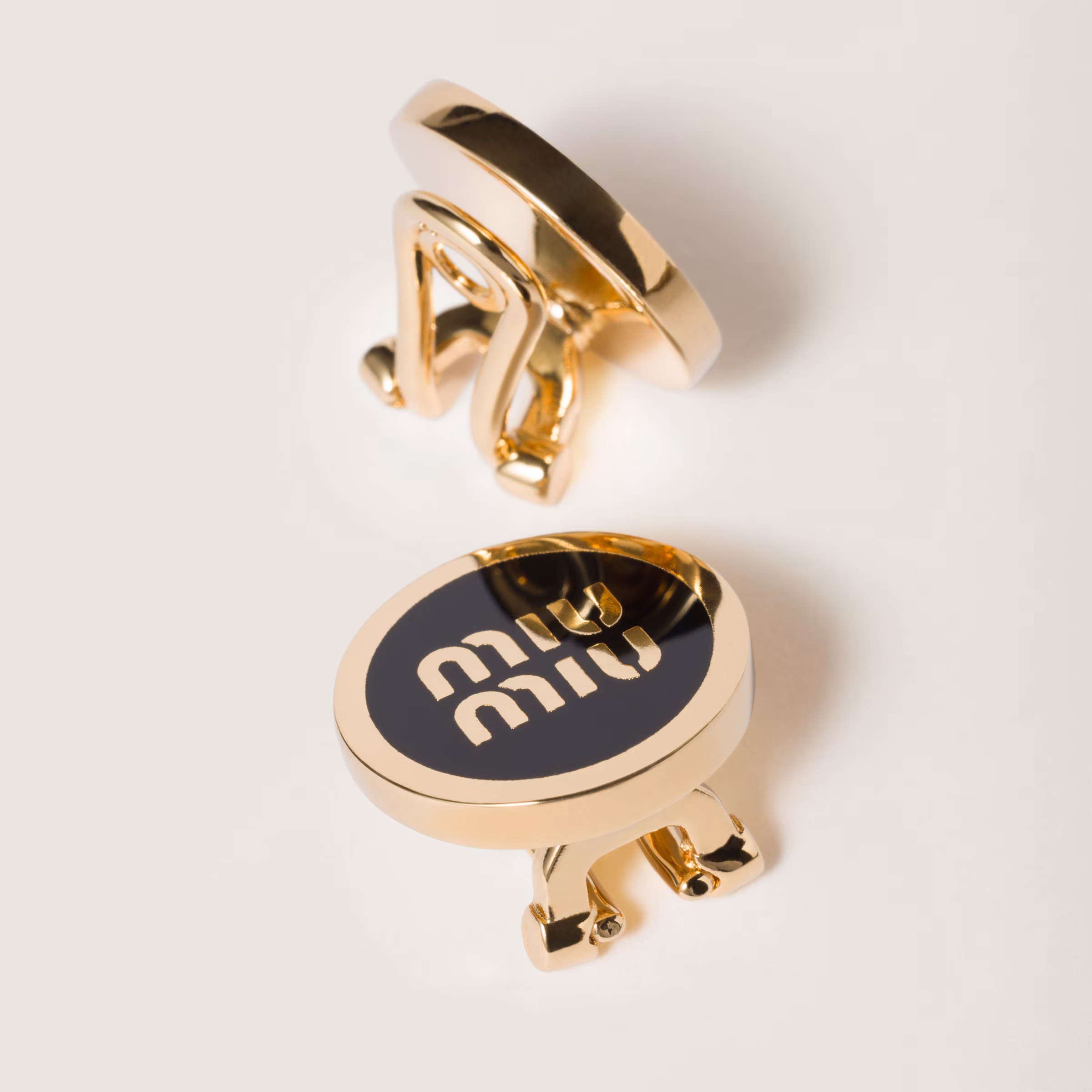 Enameled Metal Earrings