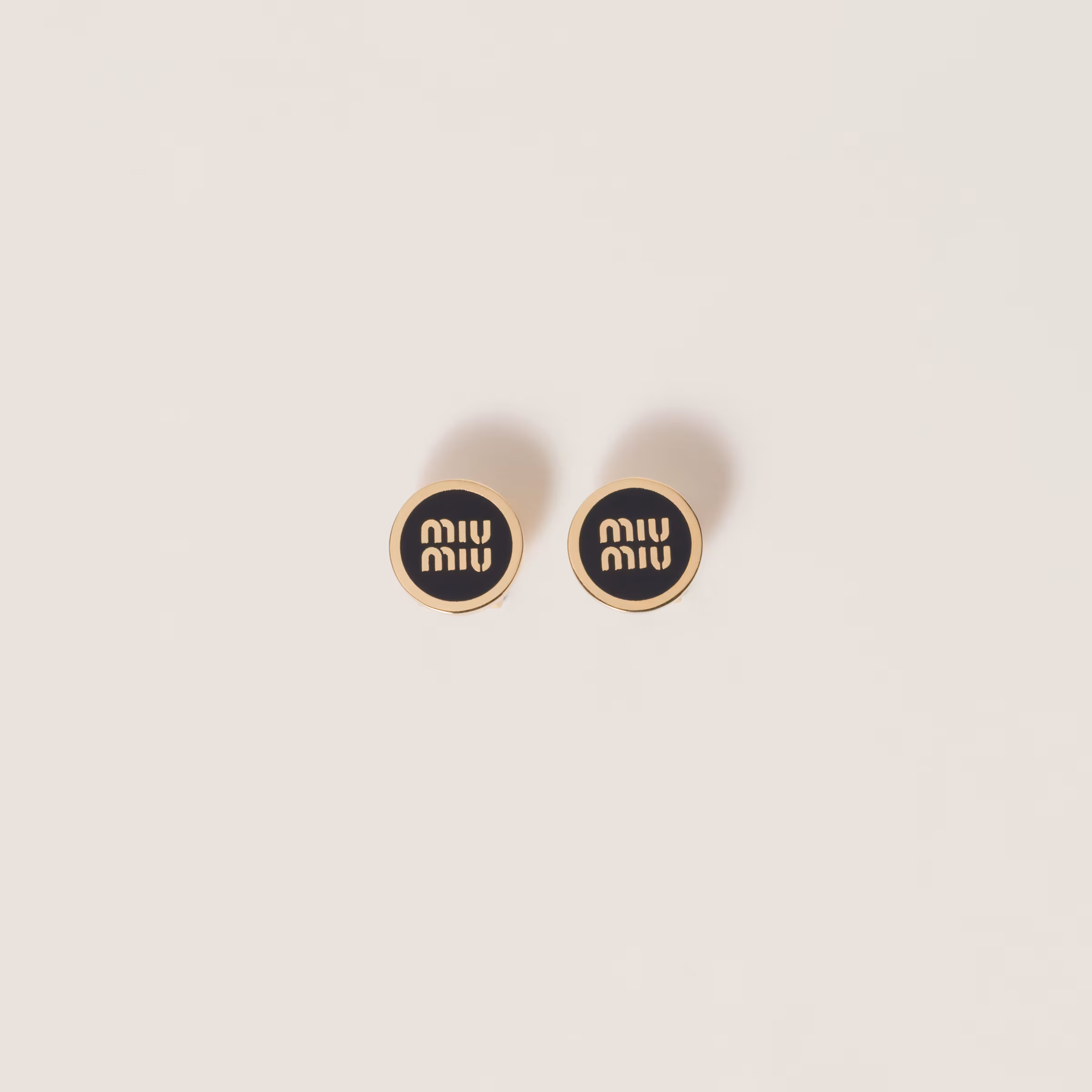 Enameled Metal Earrings