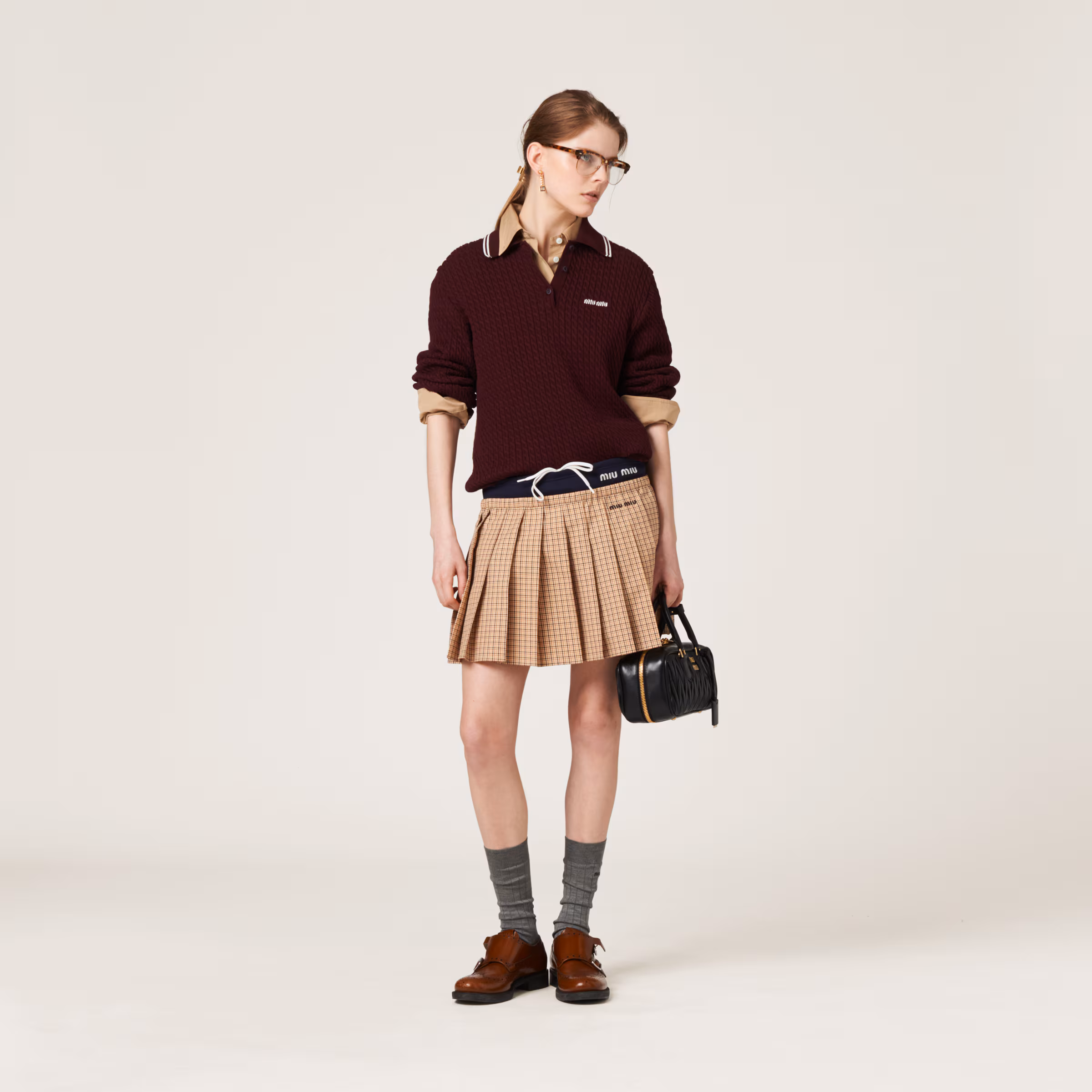 Checked Miniskirt