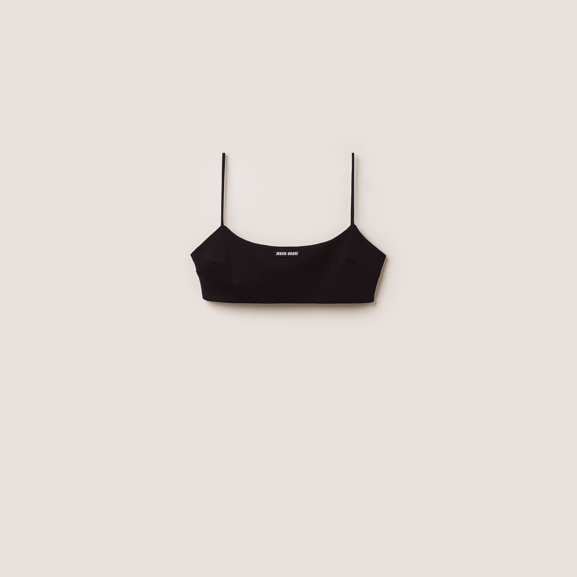 Stretch Jersey Top With Logo