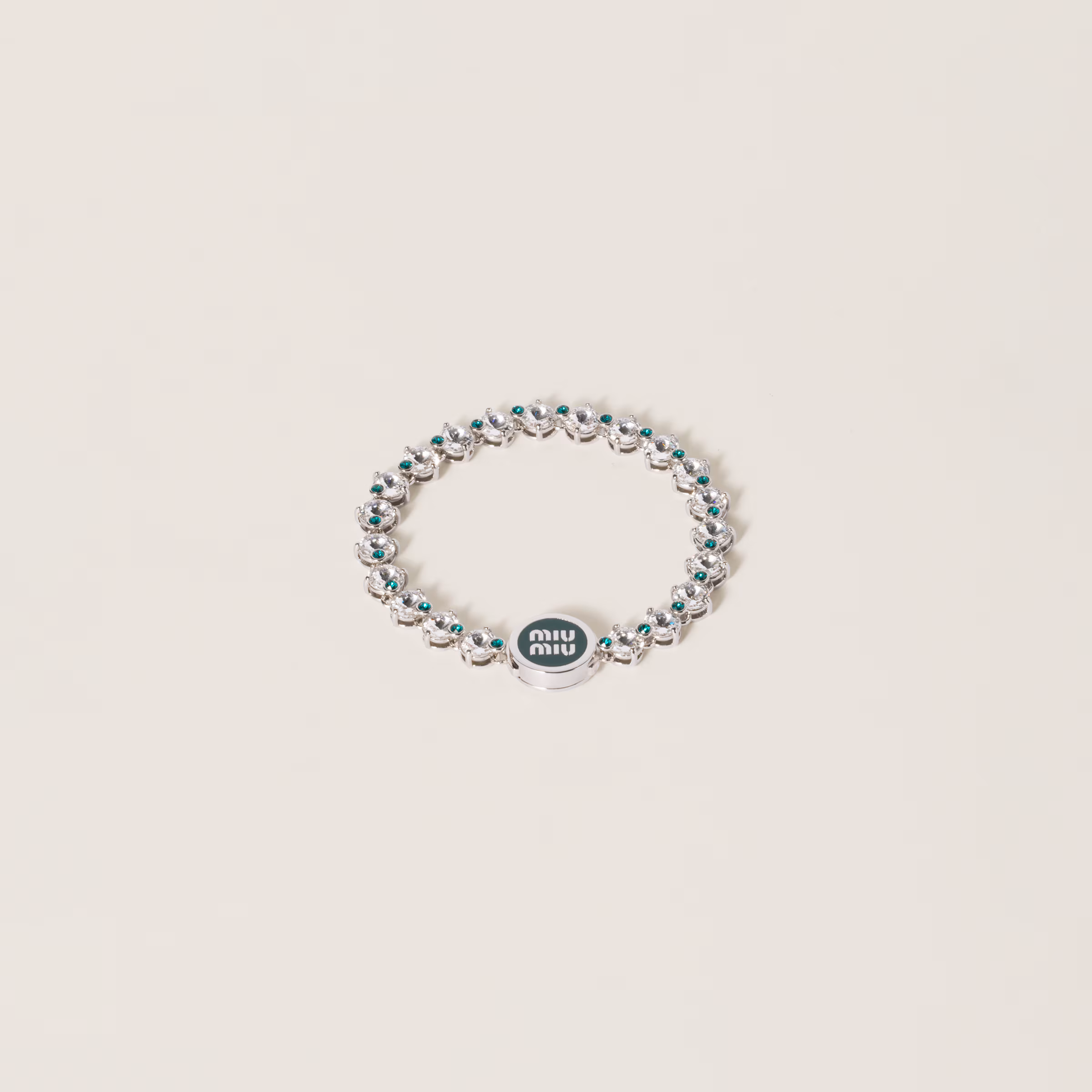 Metal Bracelet With Crystals