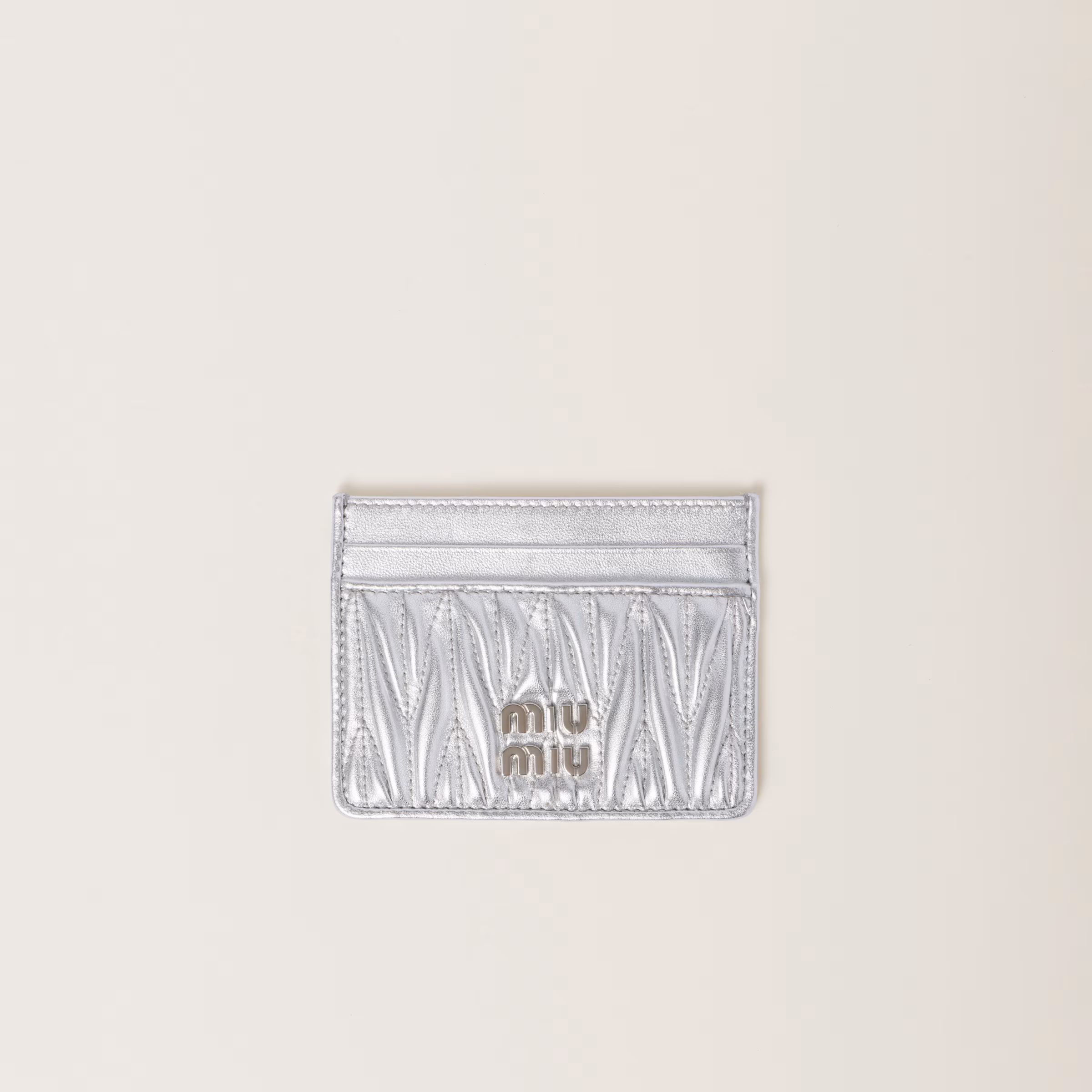 Matelassé Nappa Leather Card Holder