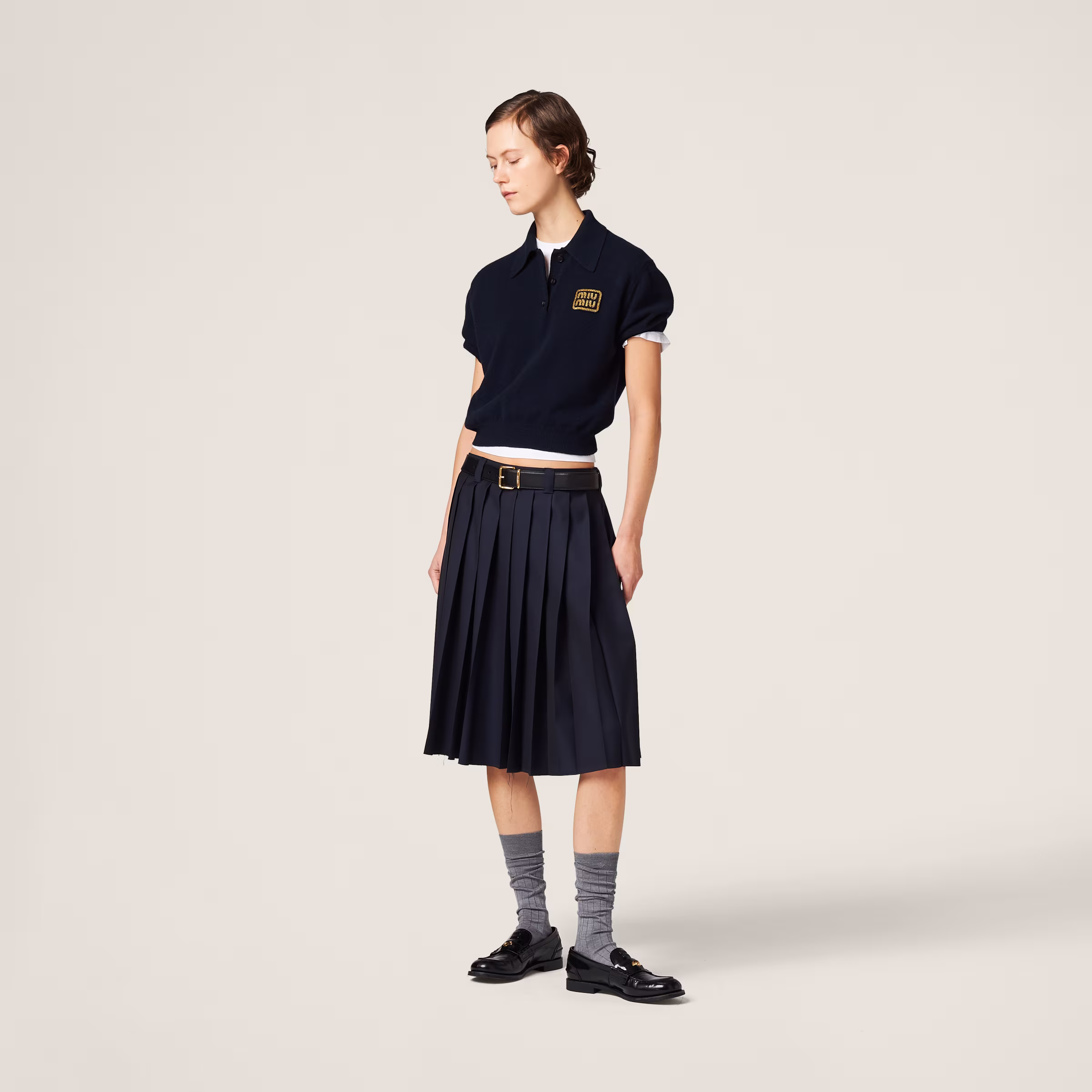 Cashmere Knit Polo Shirt