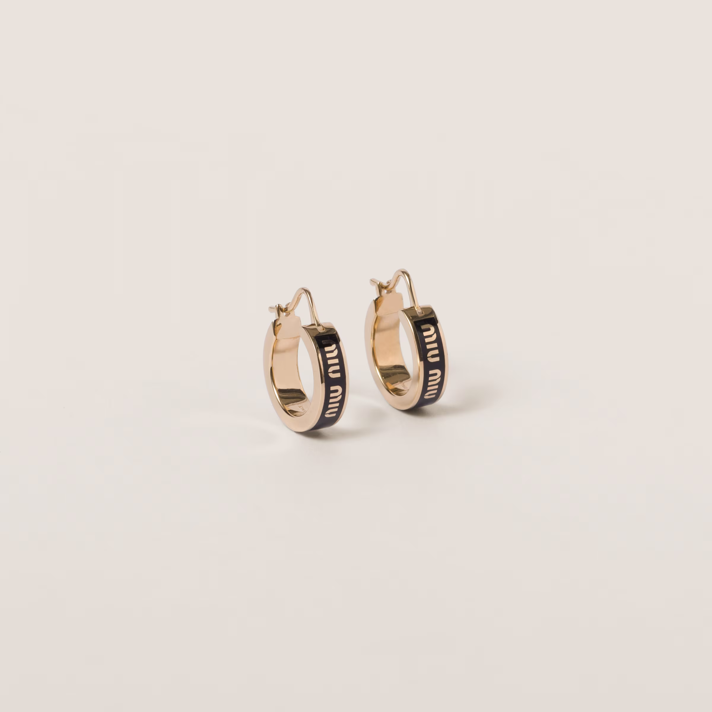 Enameled Metal Earrings