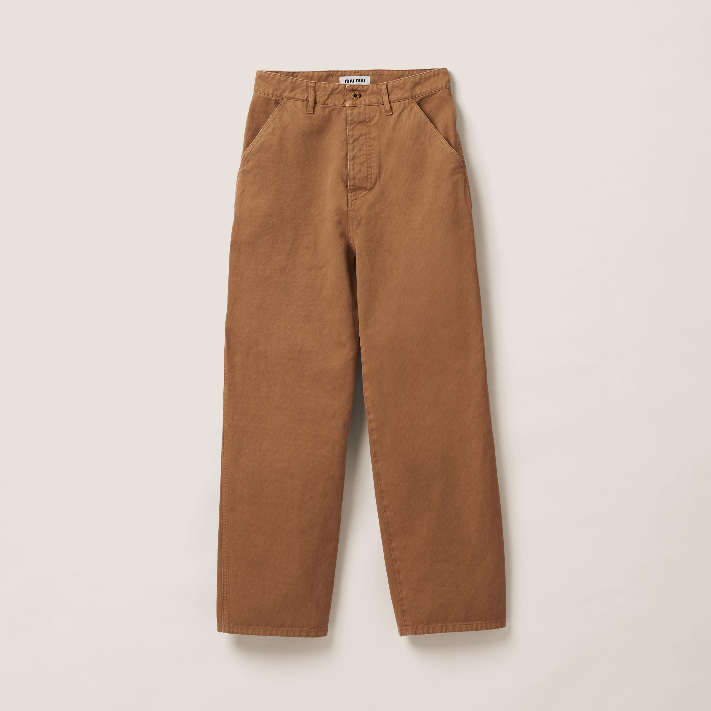 Garment-Dyed Gabardine Pants