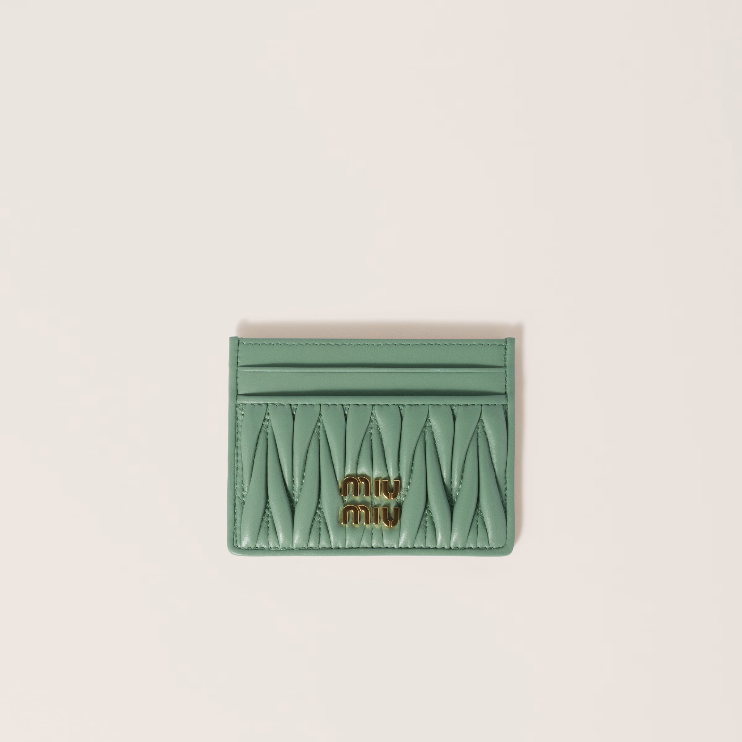 Matelassé Nappa Leather Card Holder