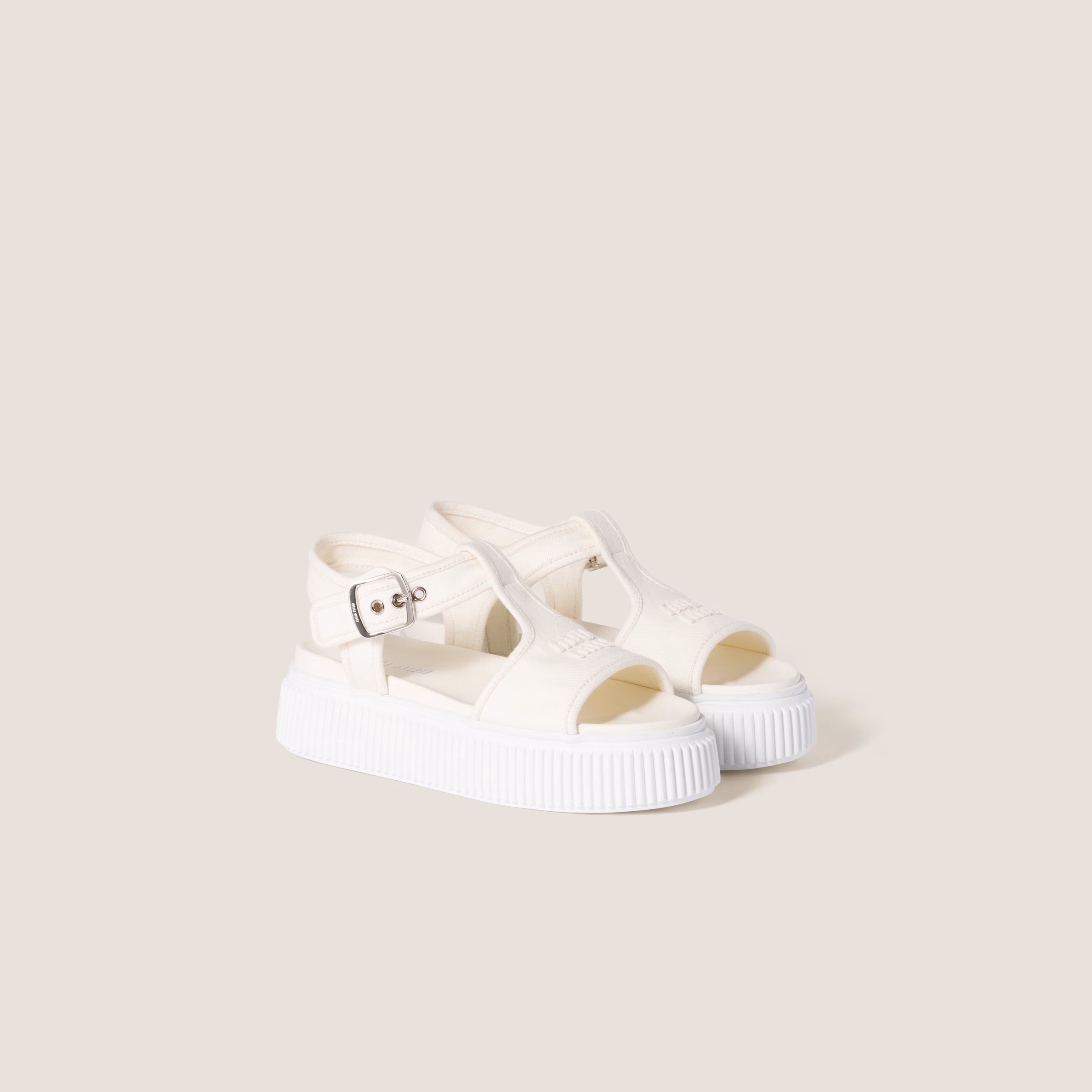 Denim Flatform Sandals