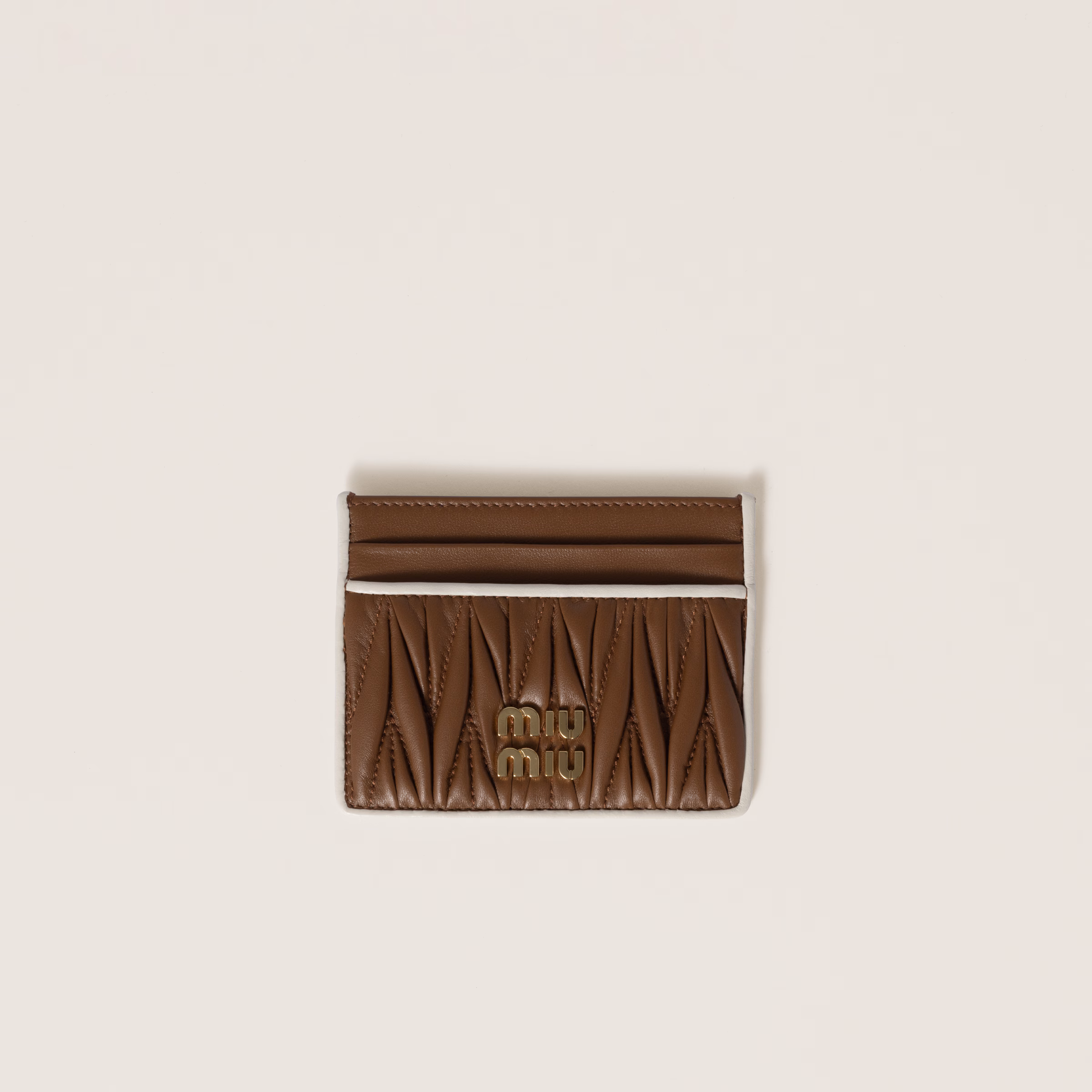 Matelassé Nappa Leather Card Holder