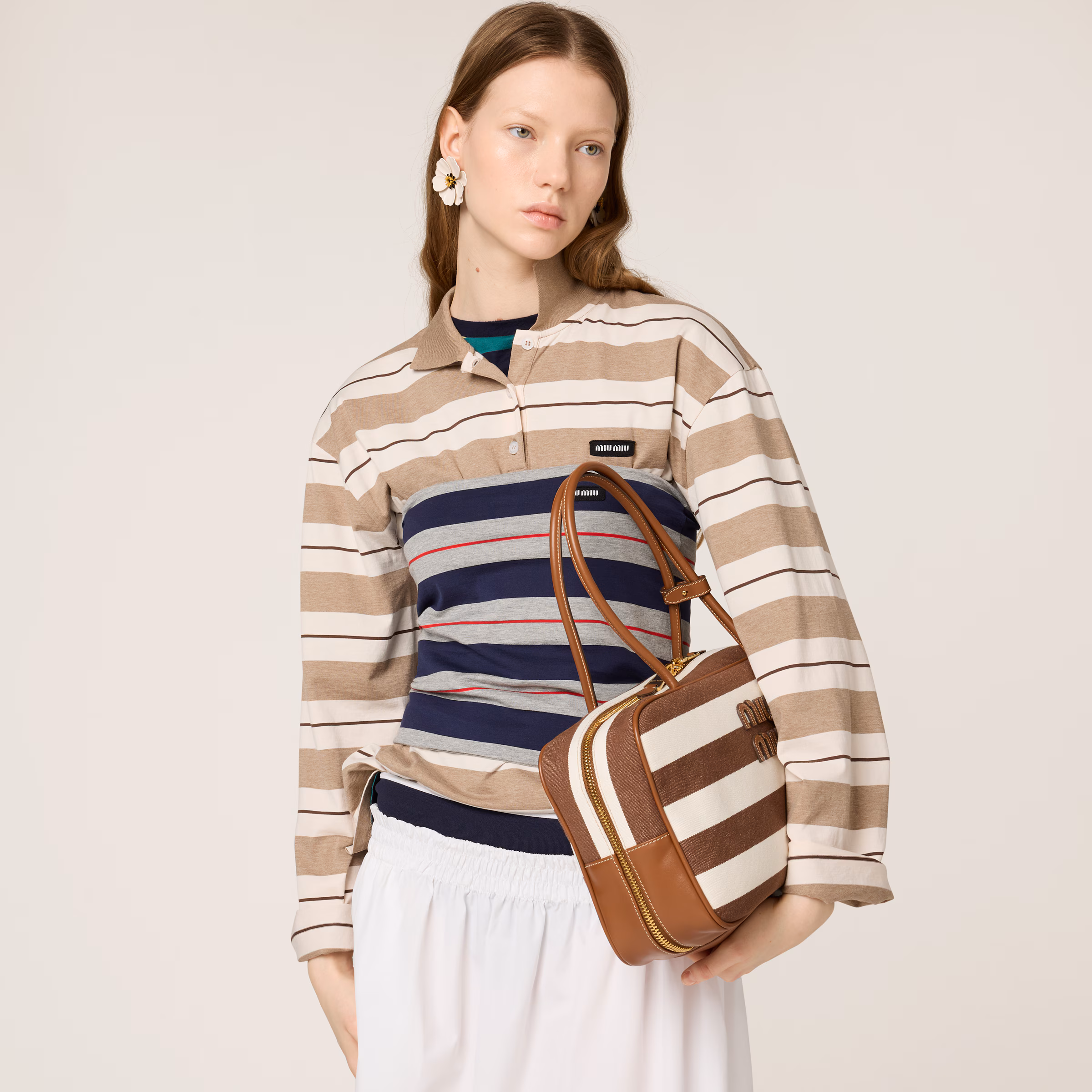Beau Canvas And Leather Bag