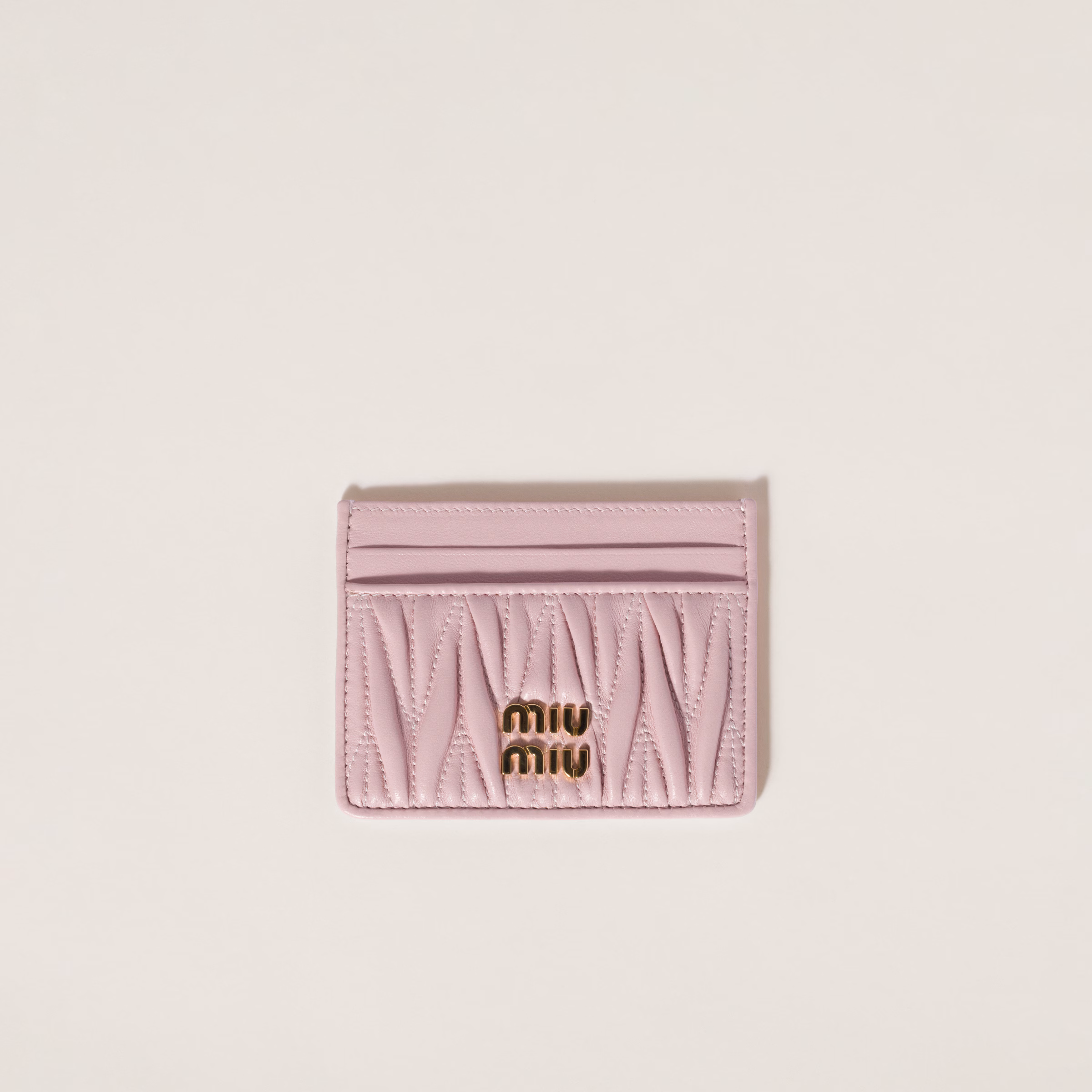 Matelassé Nappa Leather Card Holder