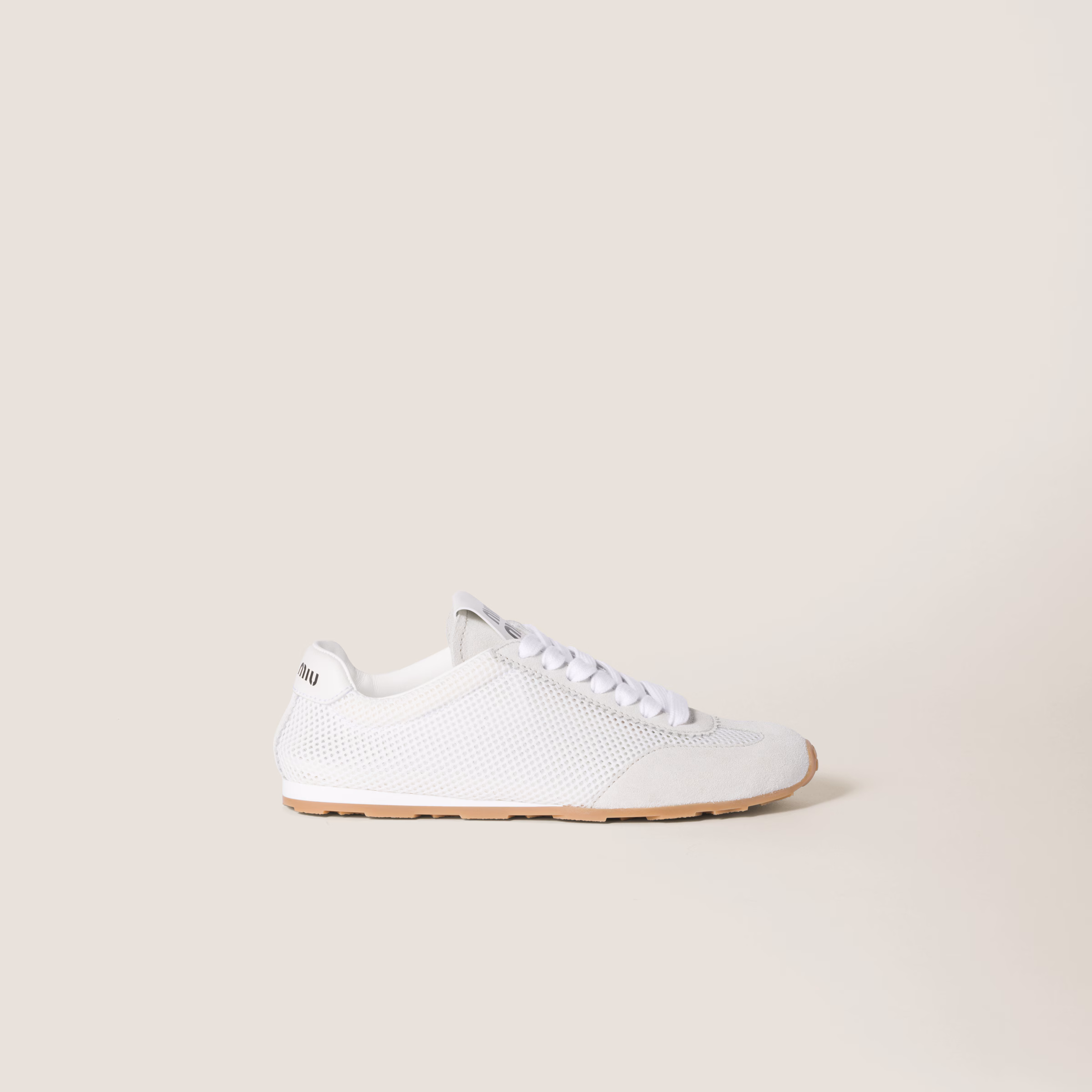 Plume Mesh And Suede Sneakers