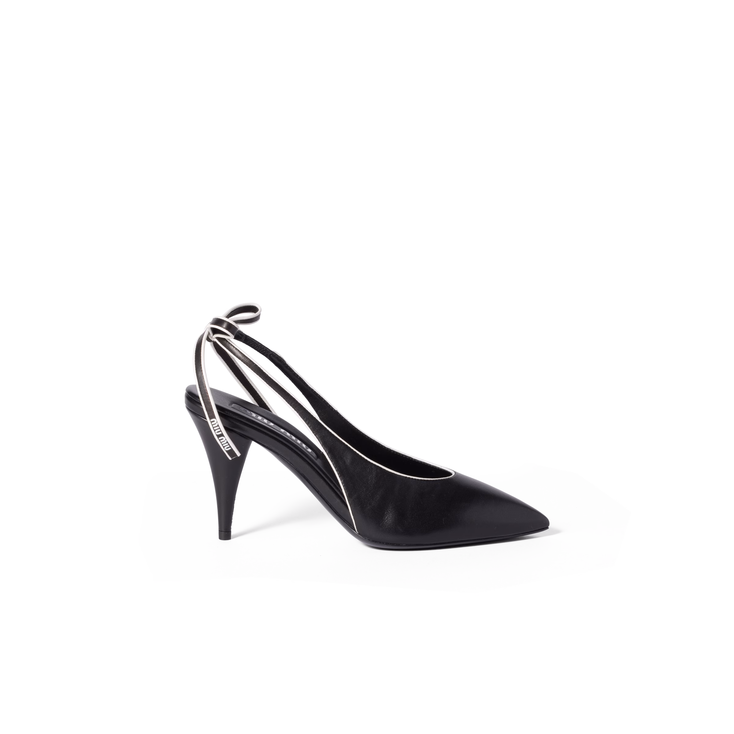 Nappa Leather Slingback Pumps