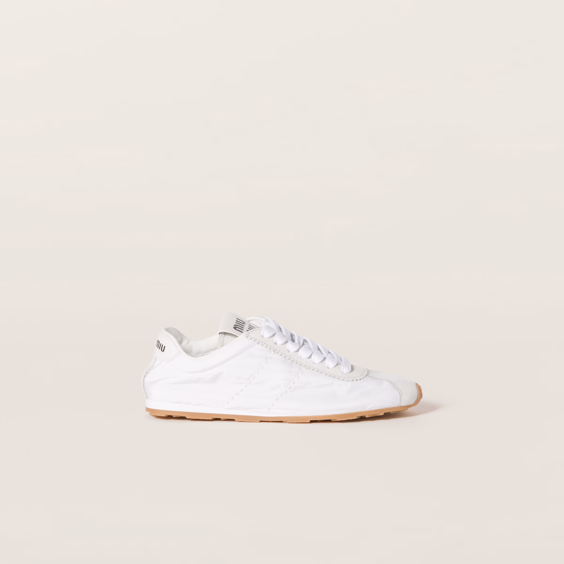Plume Technical Fabric And Suede Sneakers