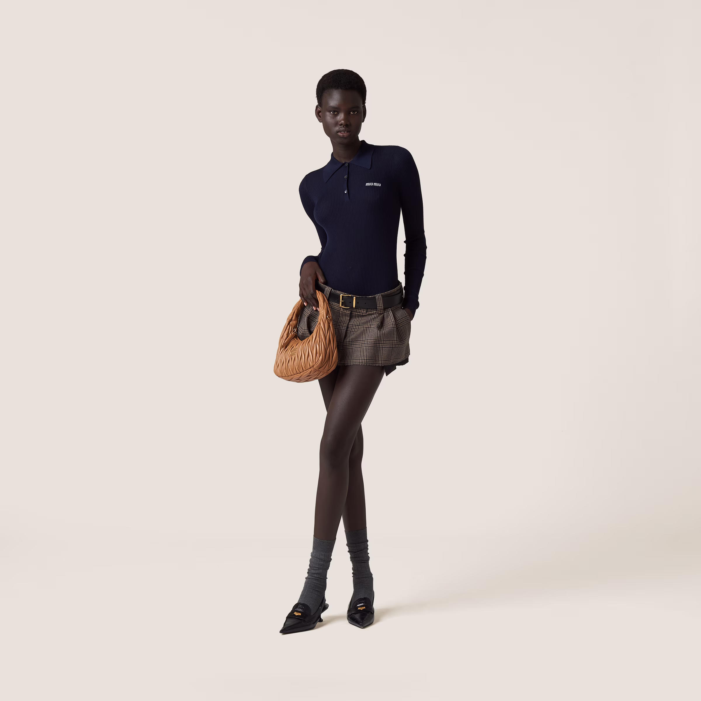 Cashmere And Silk Knit Polo Shirt