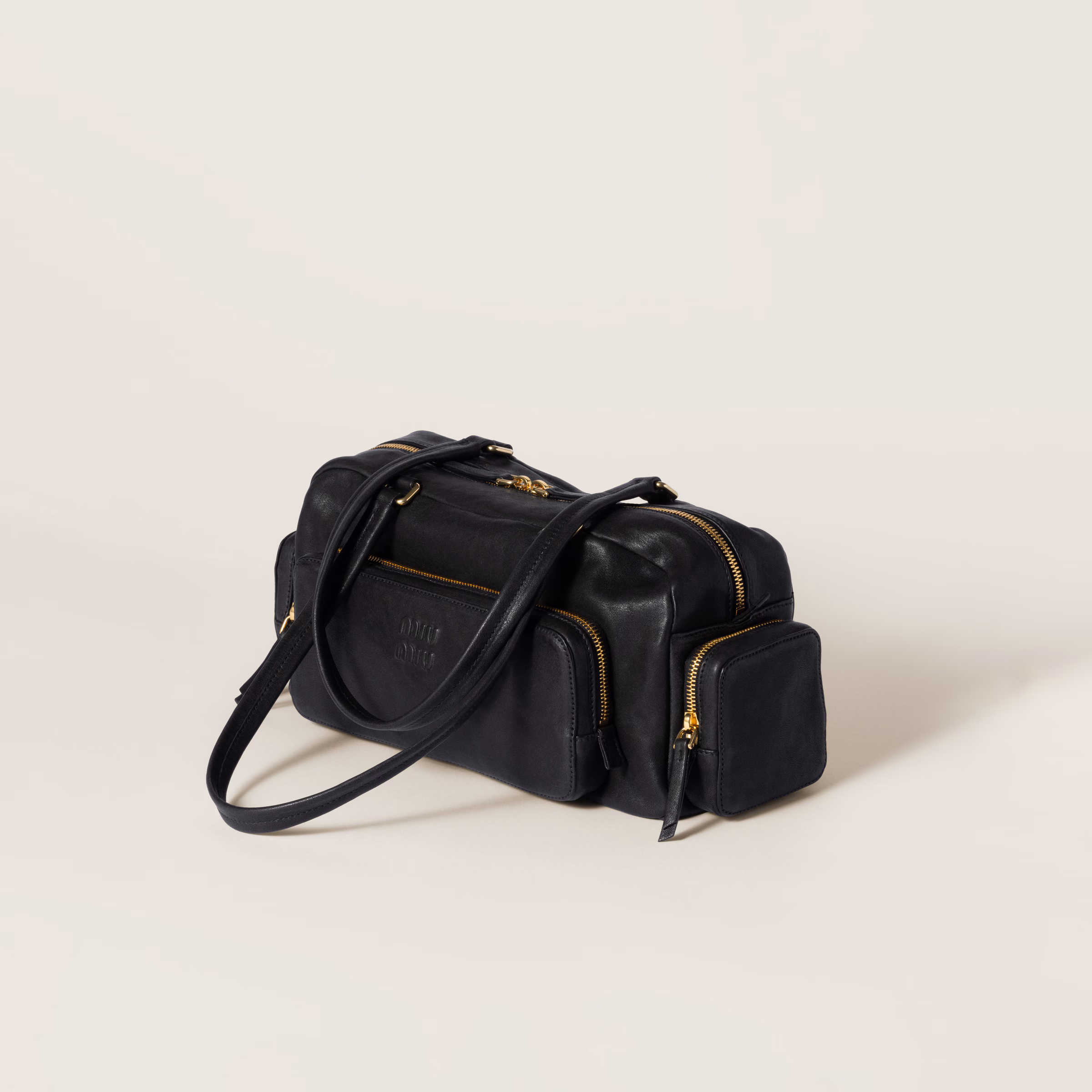 Pocket Washed Nappa Leather Bag