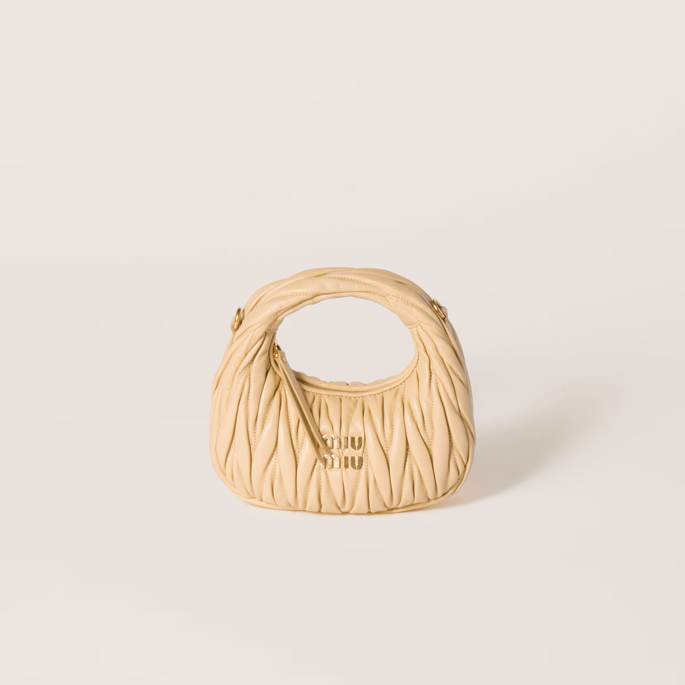 Wander Matelassé Nappa Leather Hobo Mini-Bag