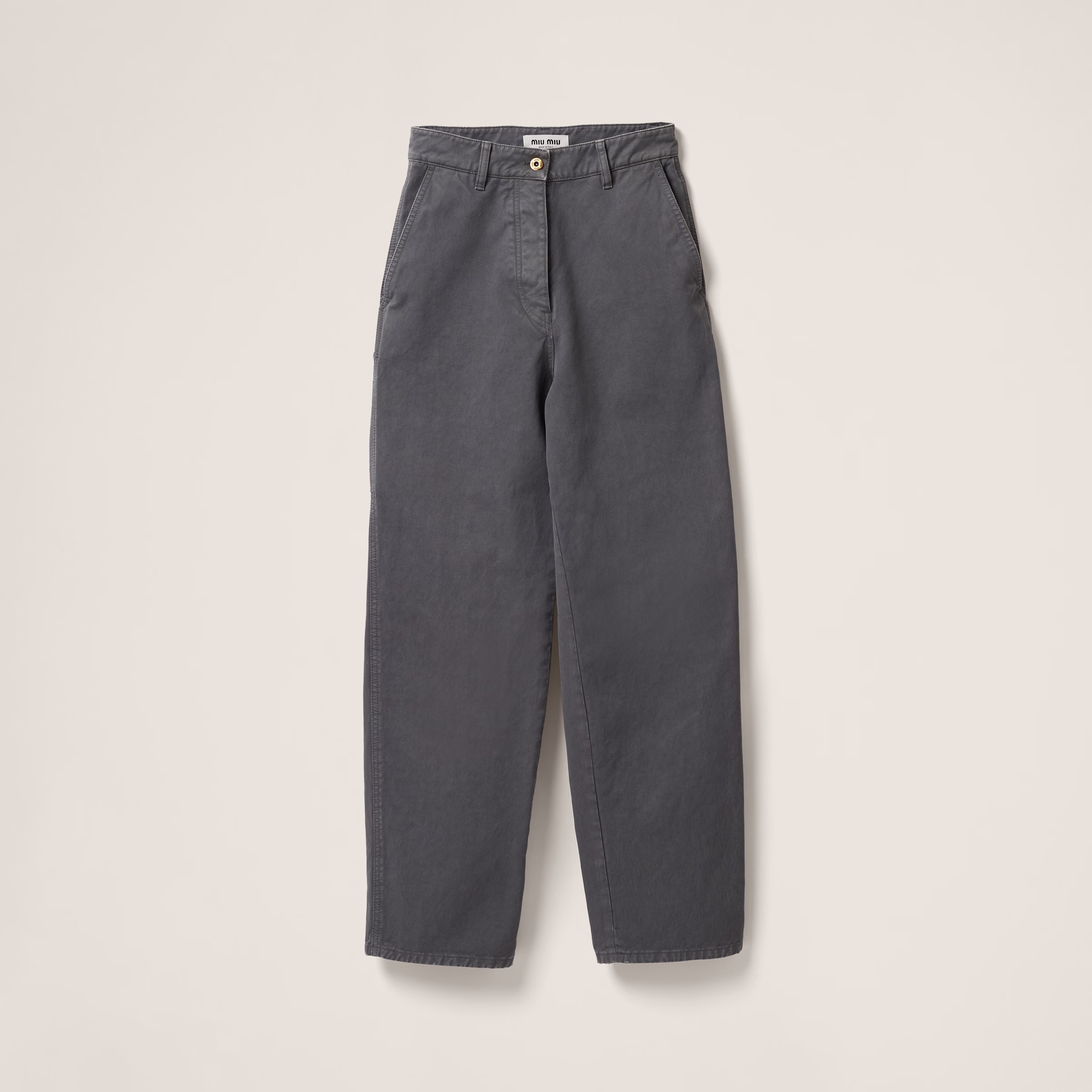 Garment-Dyed Gabardine Pants