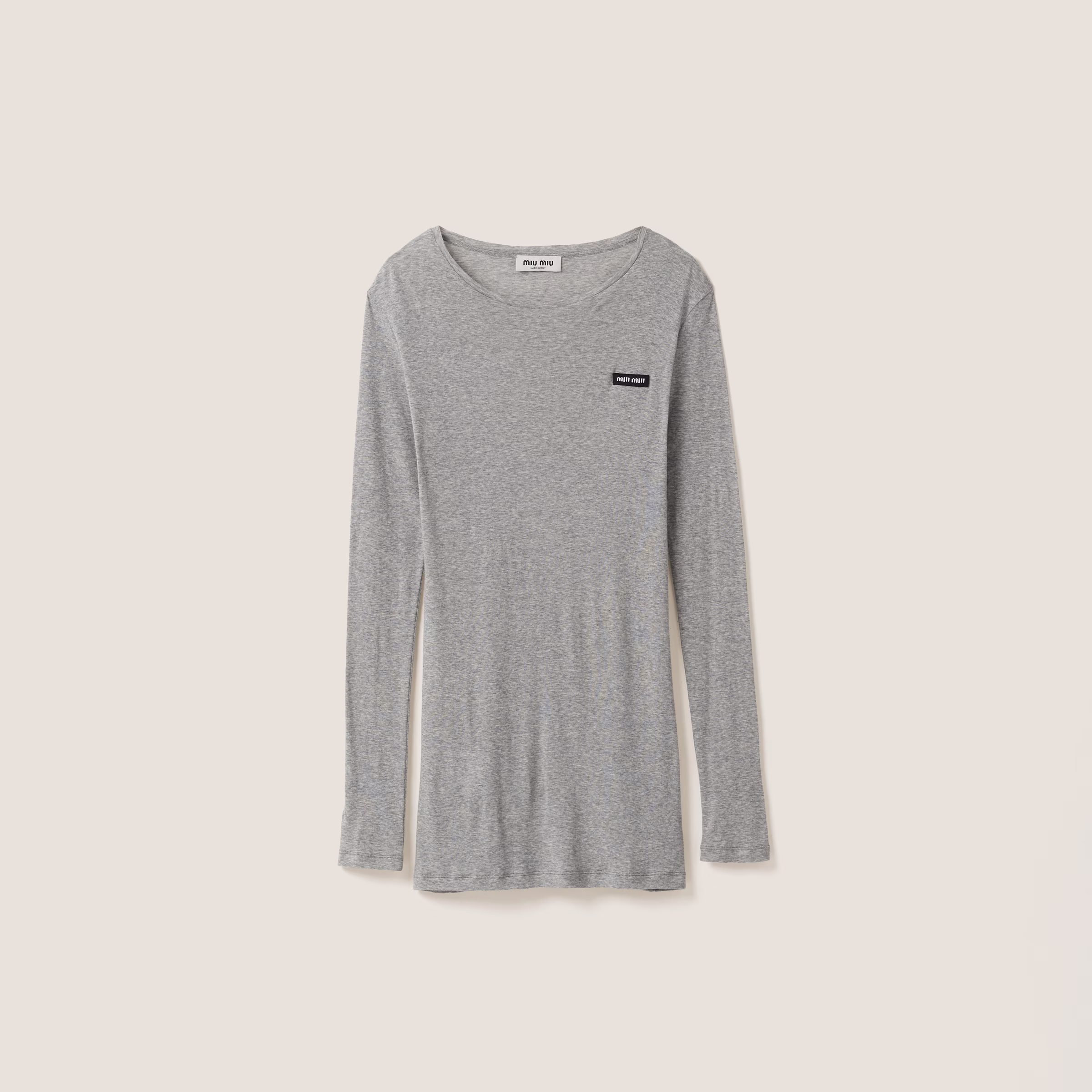 Ribbed Knit Jersey Dress